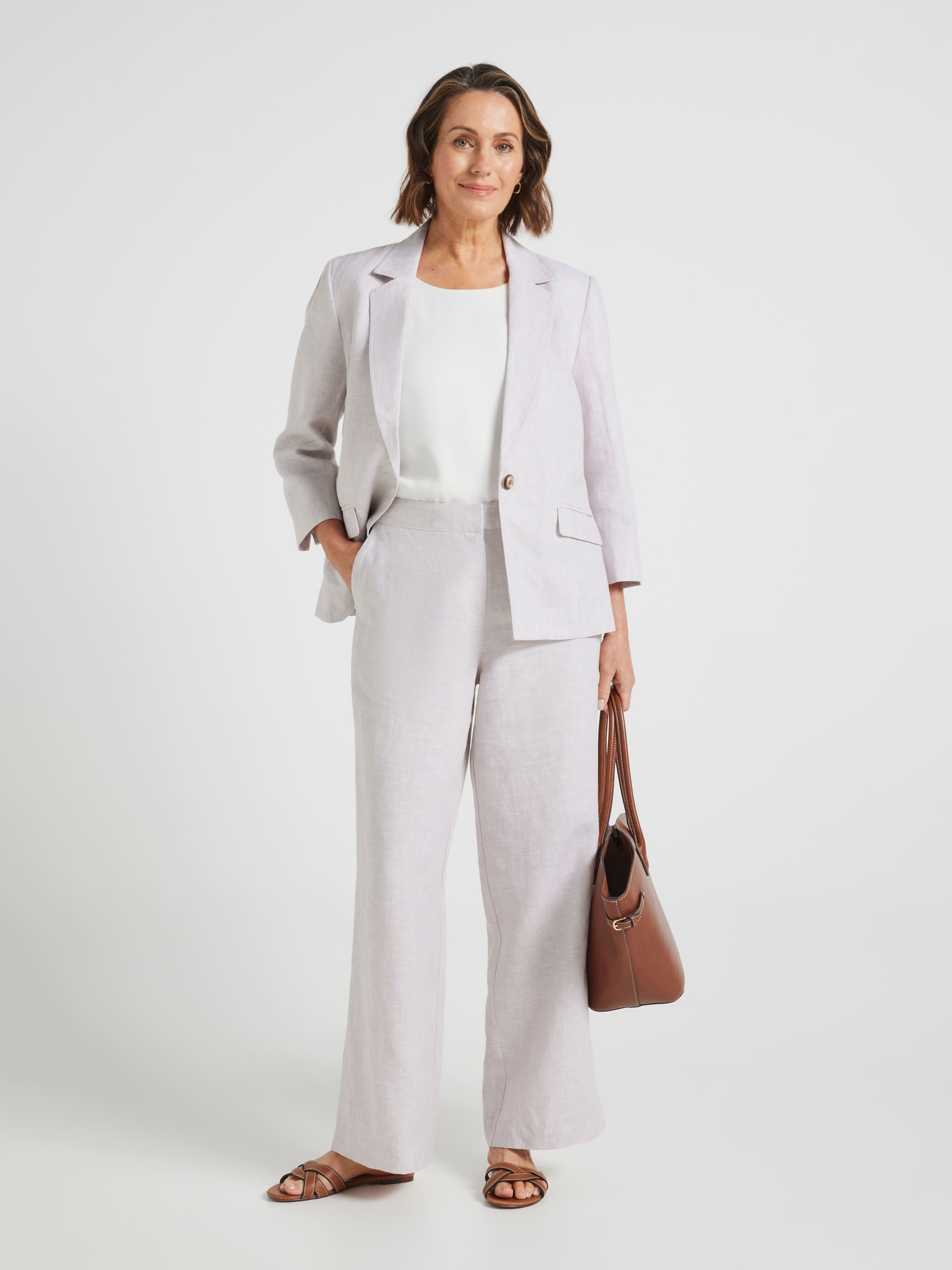 Rue Full Length Relaxed Linen Pant