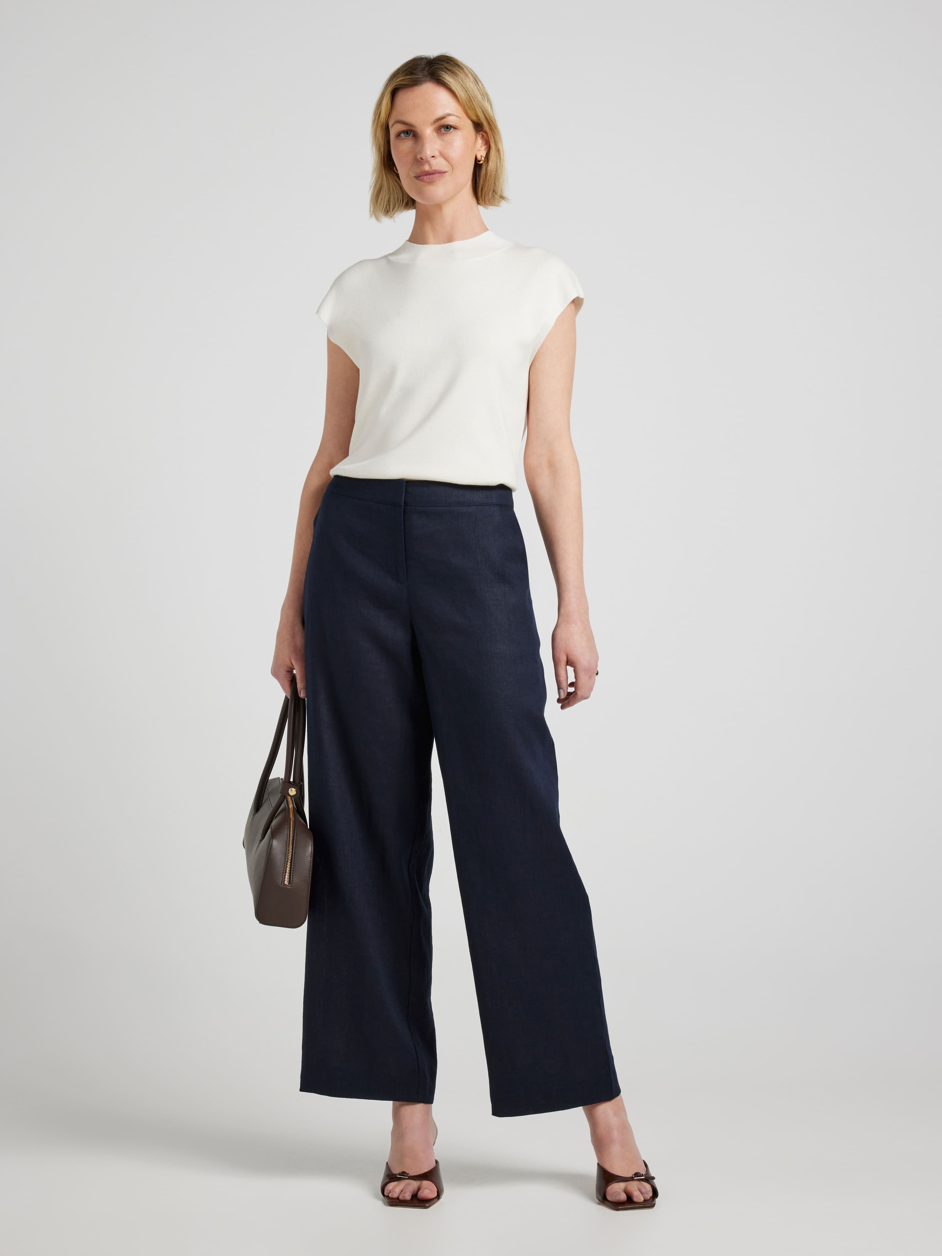 Rue Full Length Relaxed Linen Pant