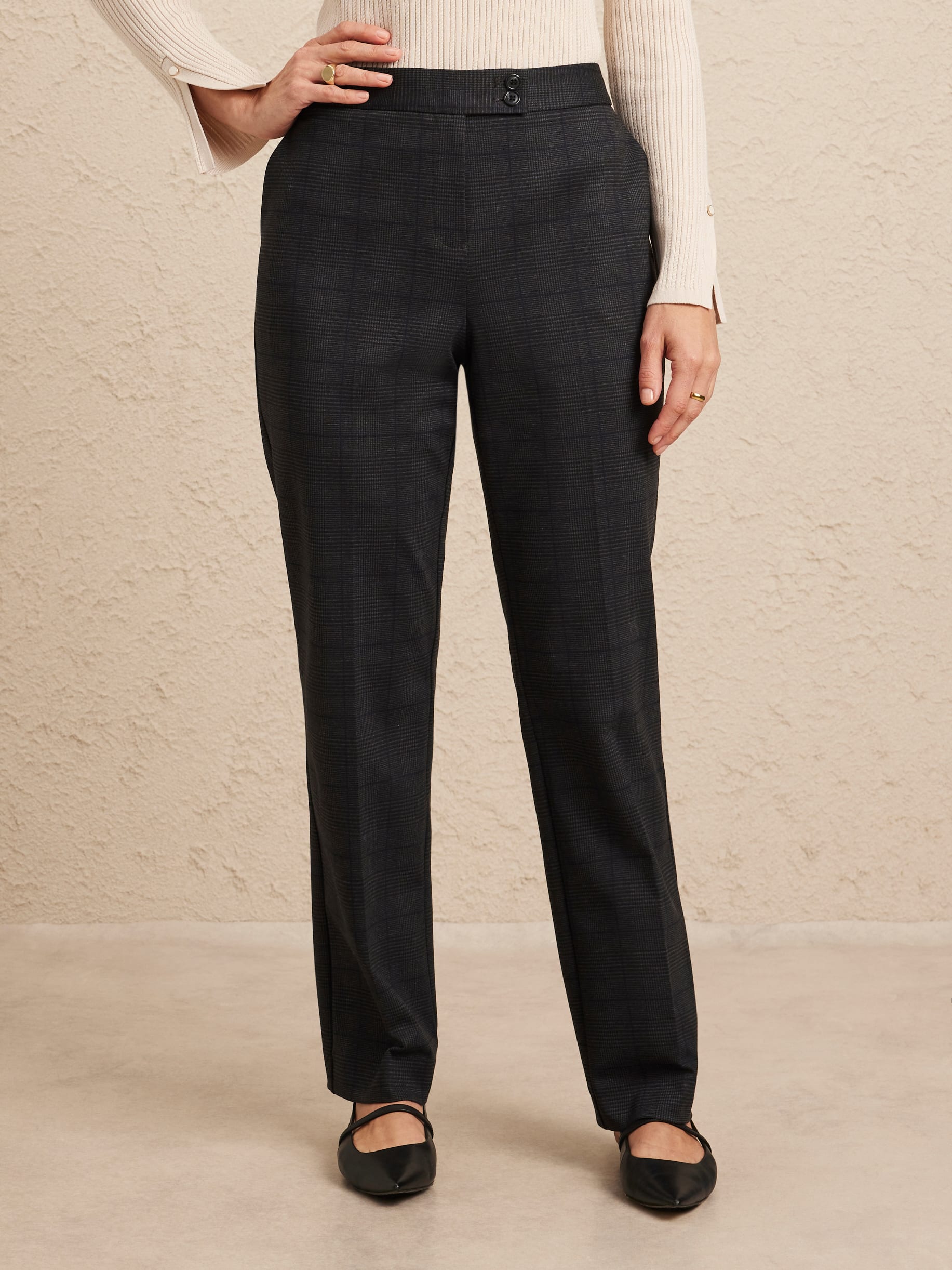 Delany Ponte Jacquard Pant