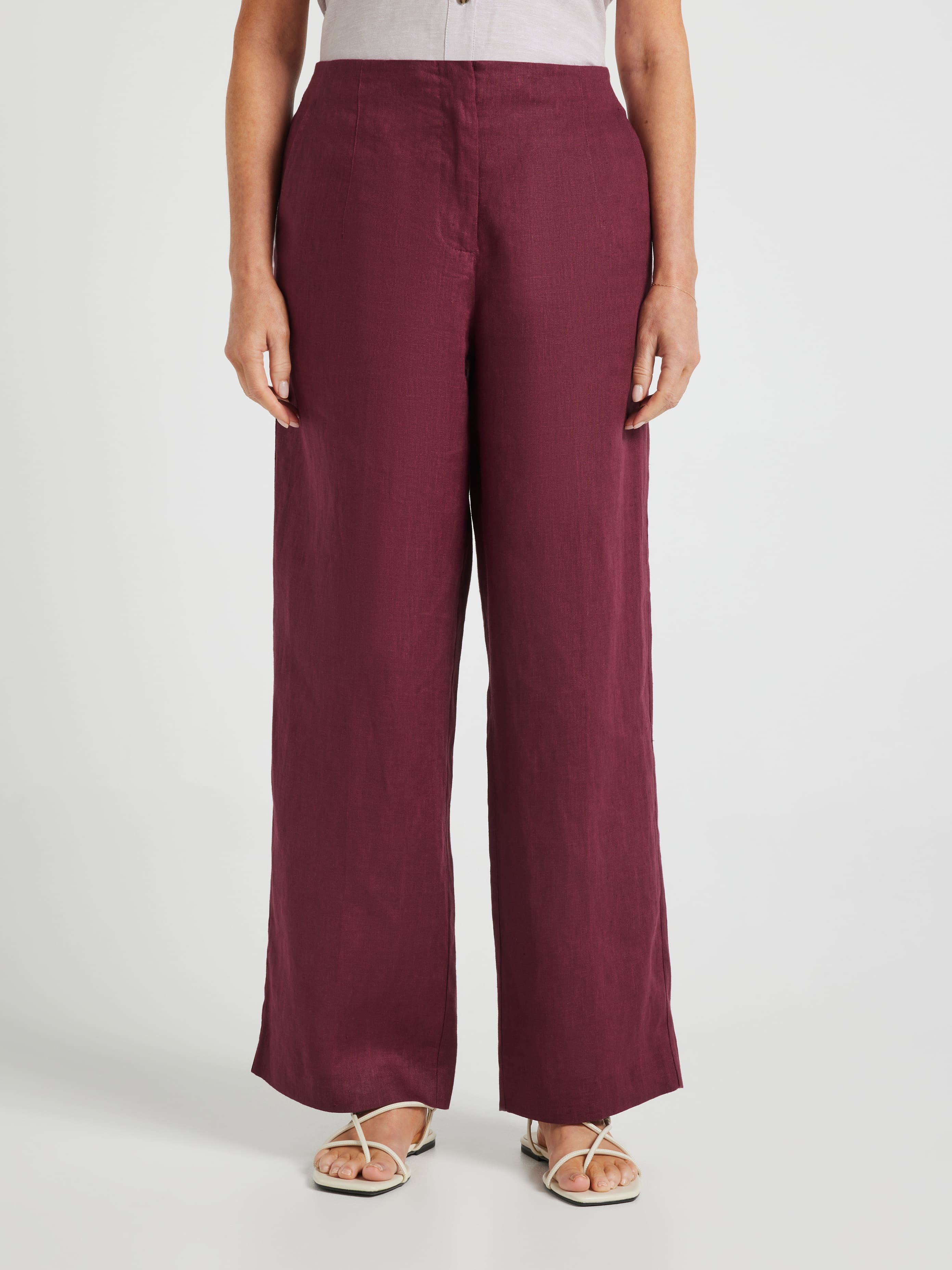 Alexa Linen Full Length Pant