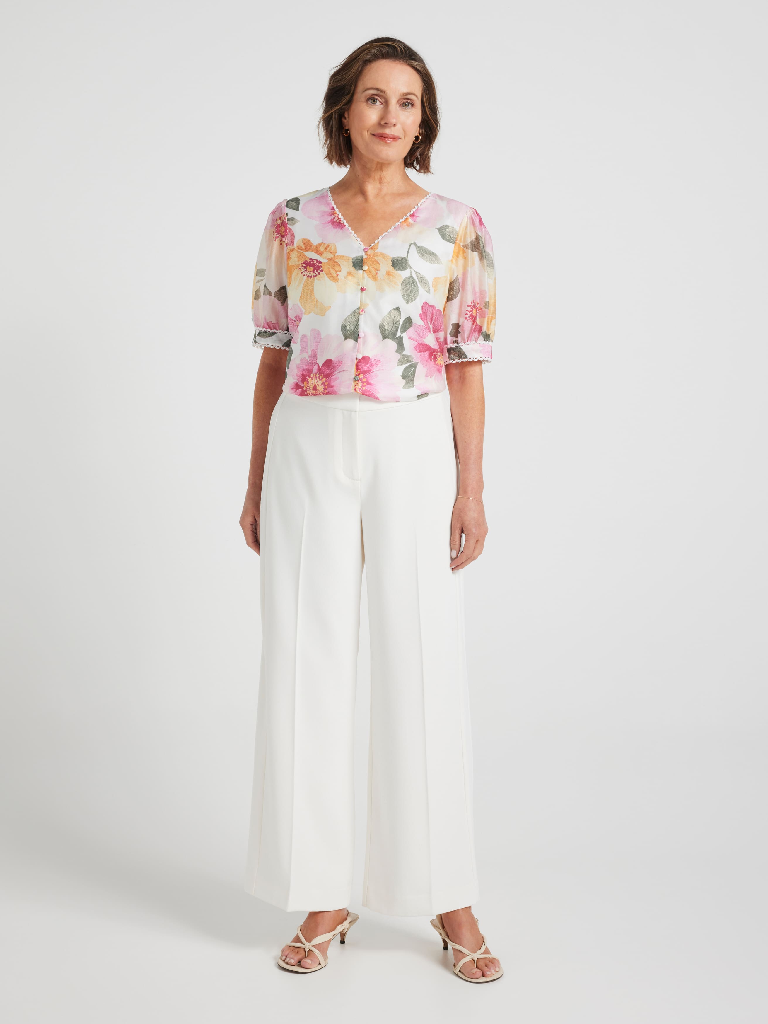 Sarita Seam Detail Crepe Pant