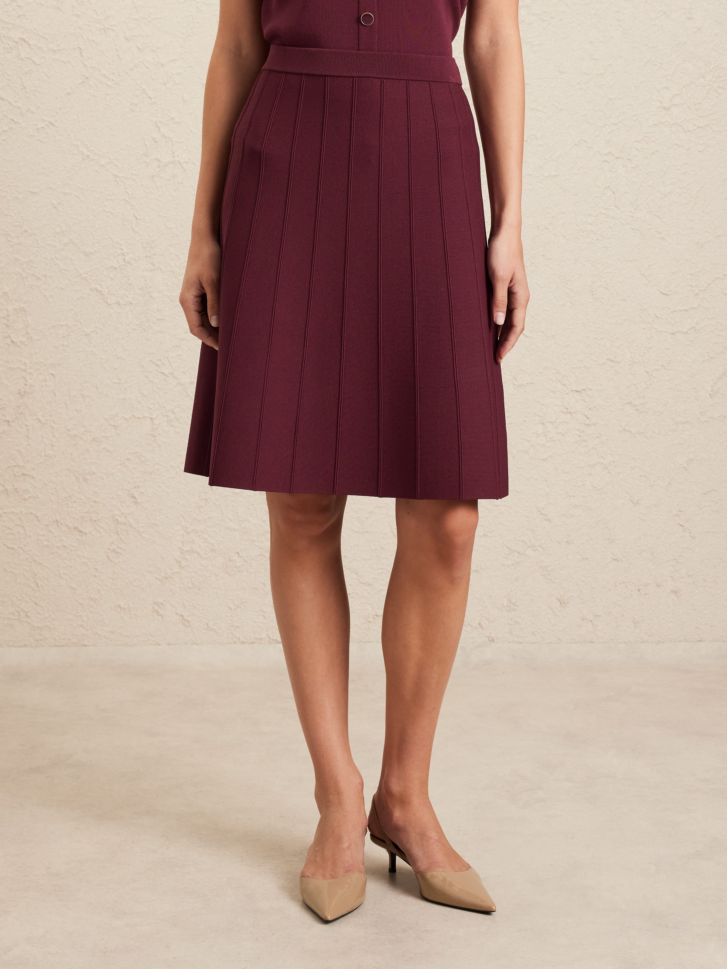 Maya Knit Flip Hem Skirt