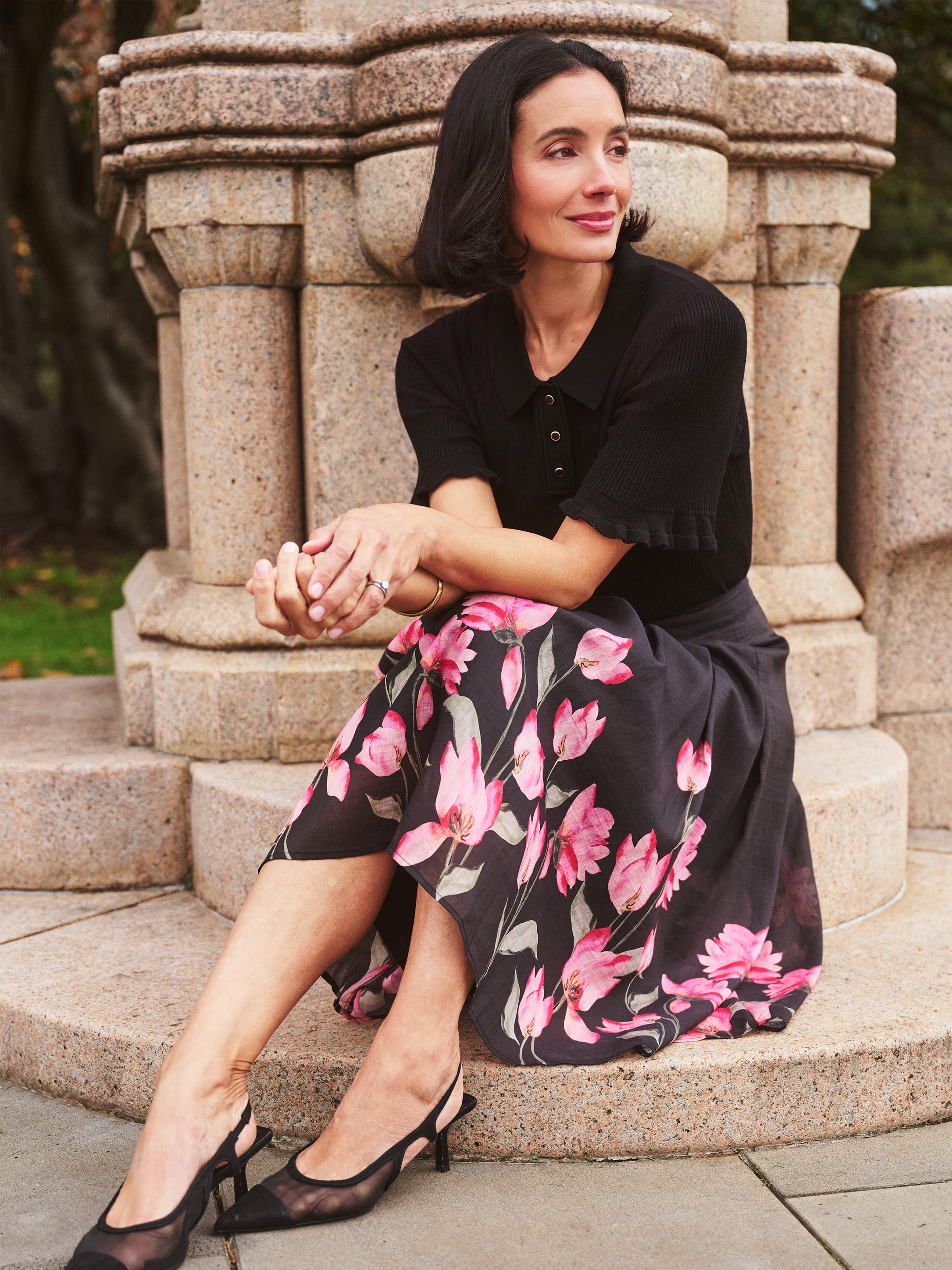 Lily Lyocell Midi Skirt
