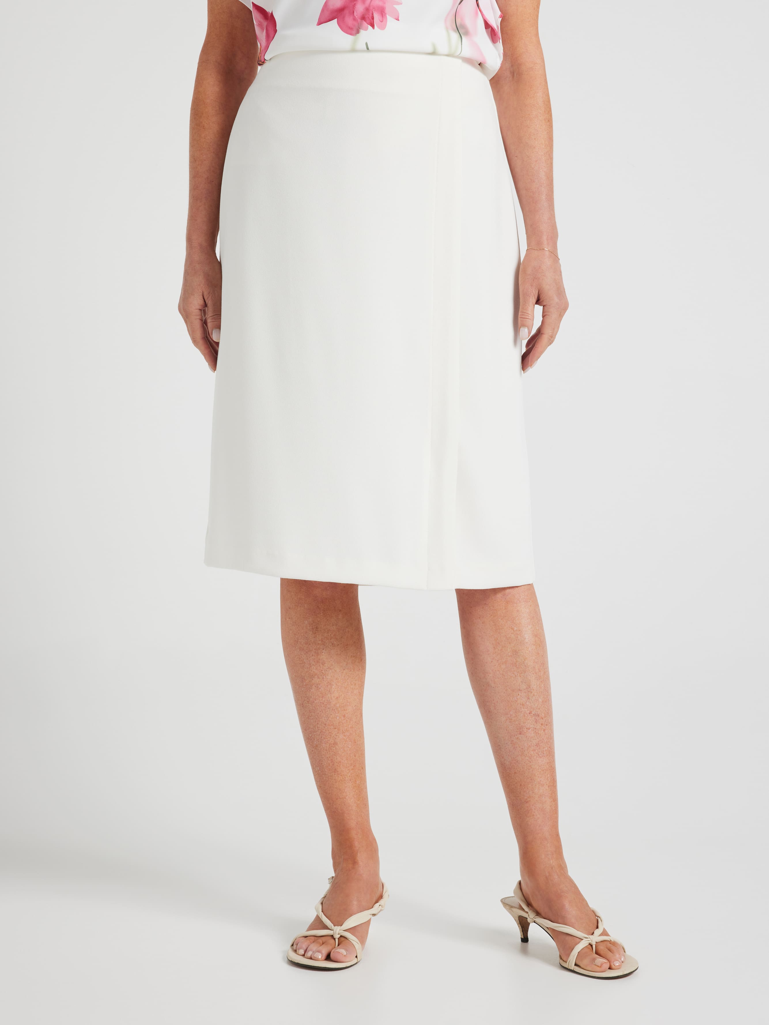 Amanda Crepe Midi Skirt