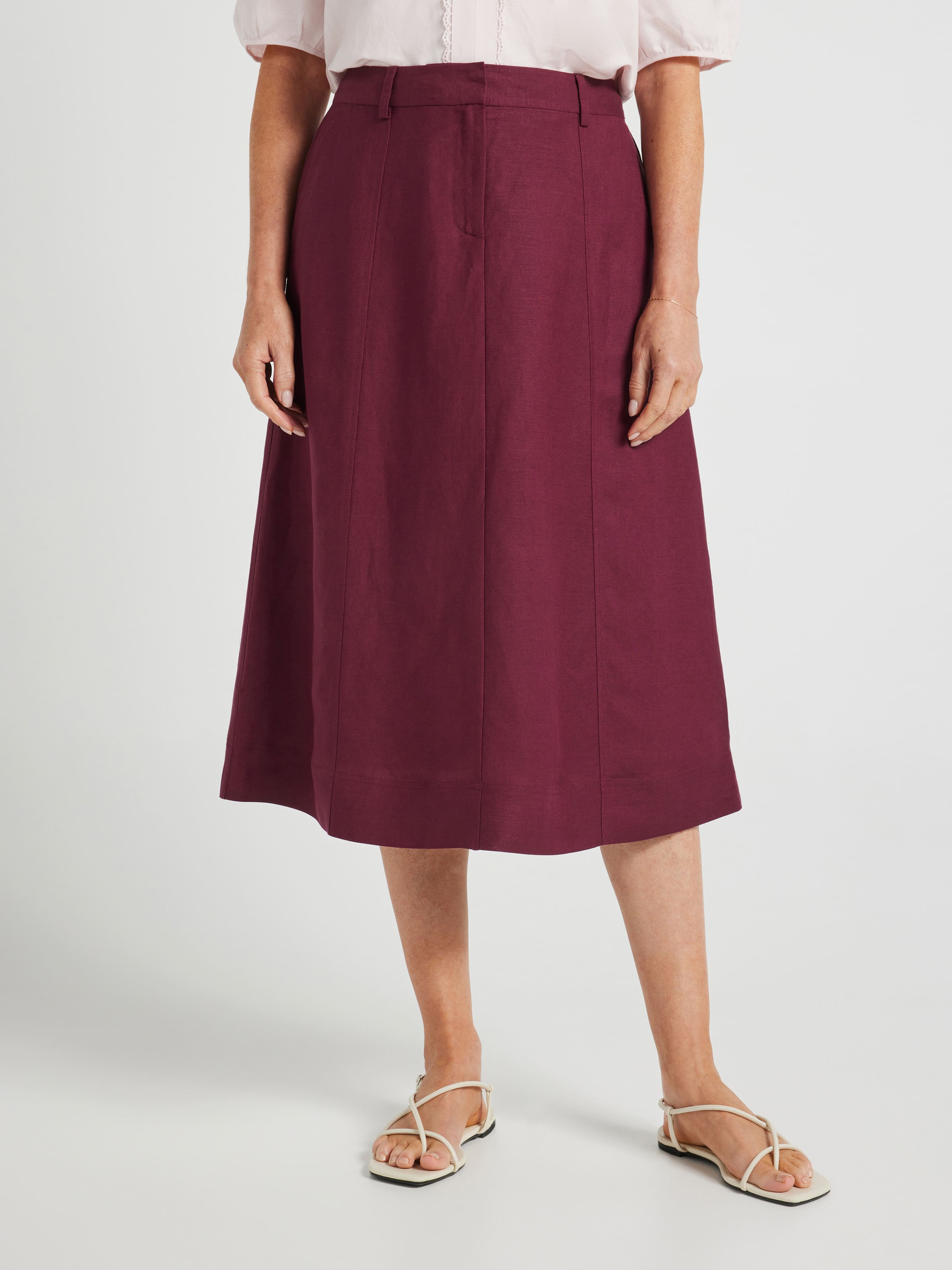 Chloe Linen Blend Skirt