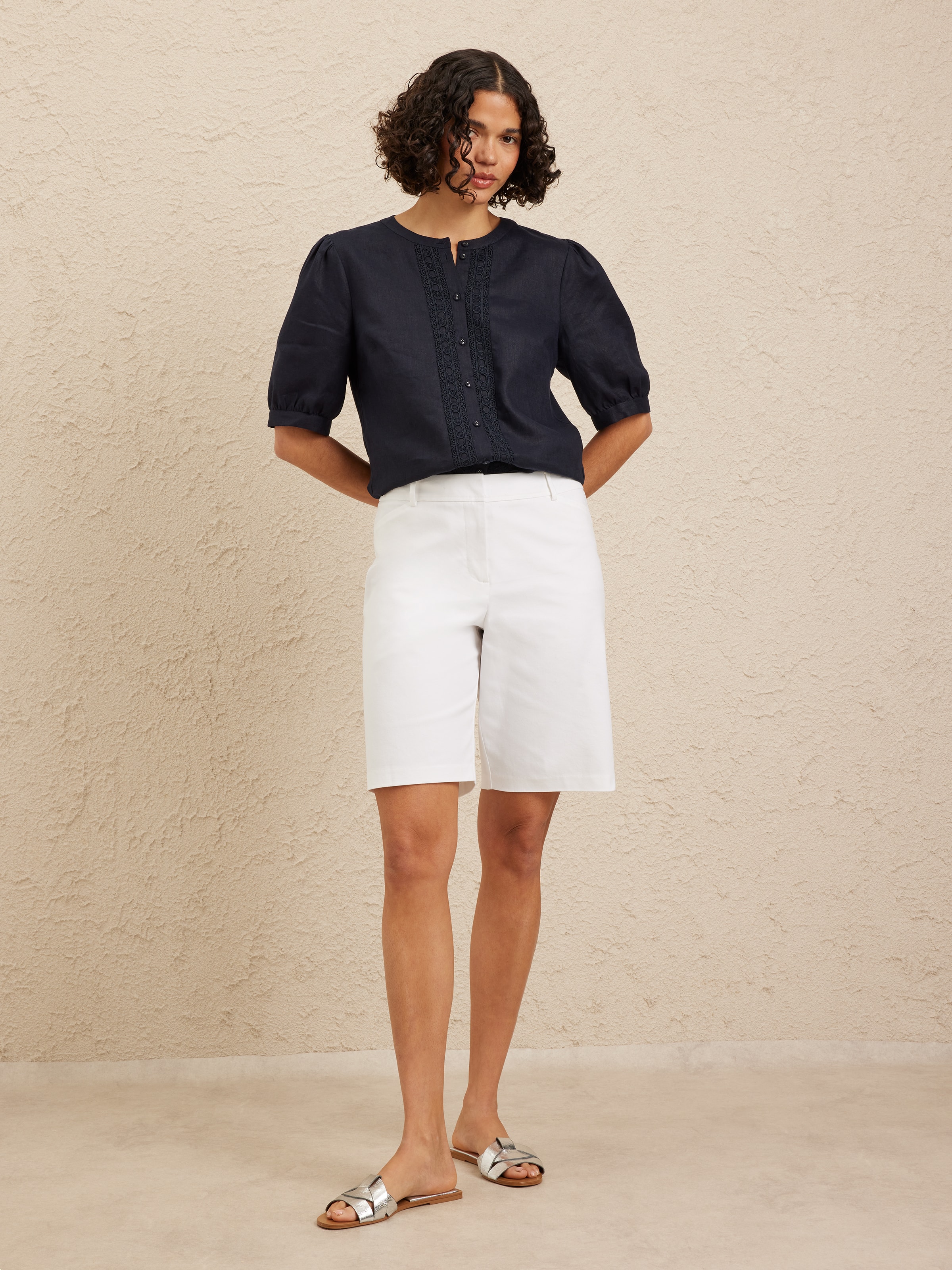 Natalie Oxford Cotton Short
