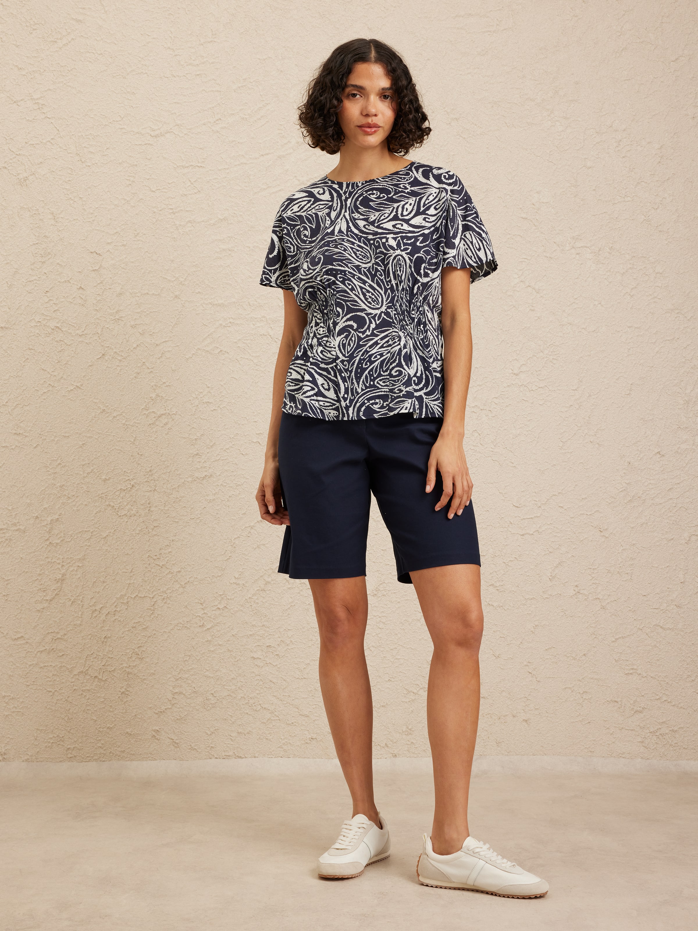 Natalie Oxford Cotton Short