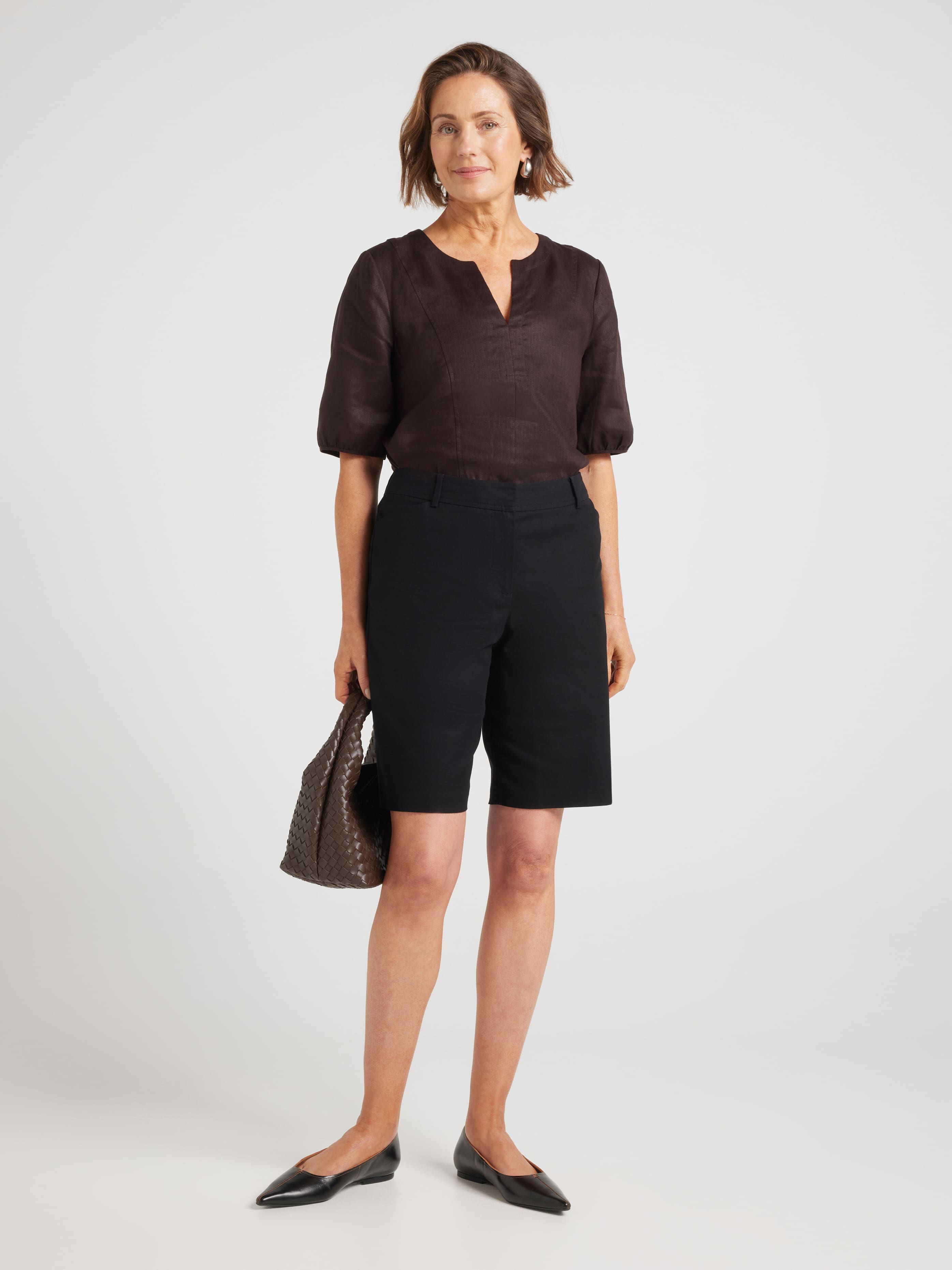 Natalie Oxford Cotton Short
