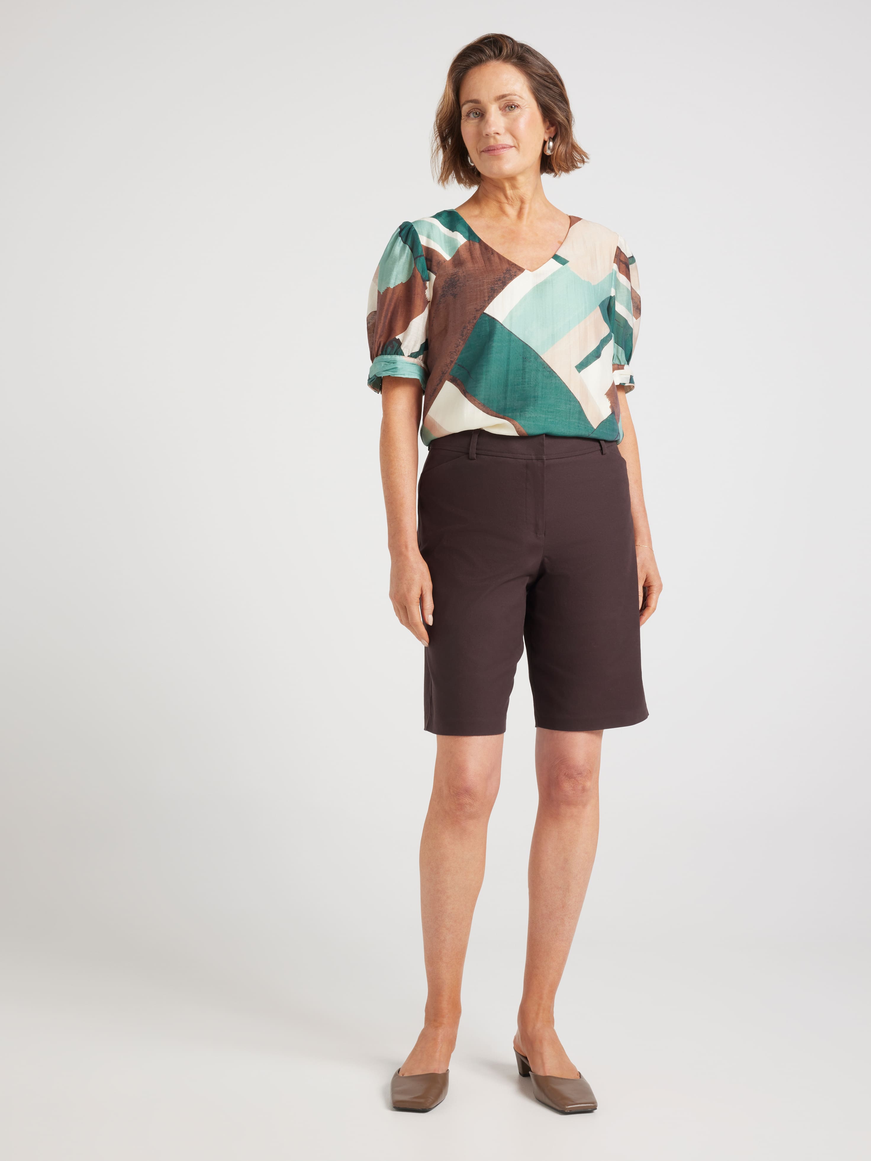 Natalie Oxford Cotton Short