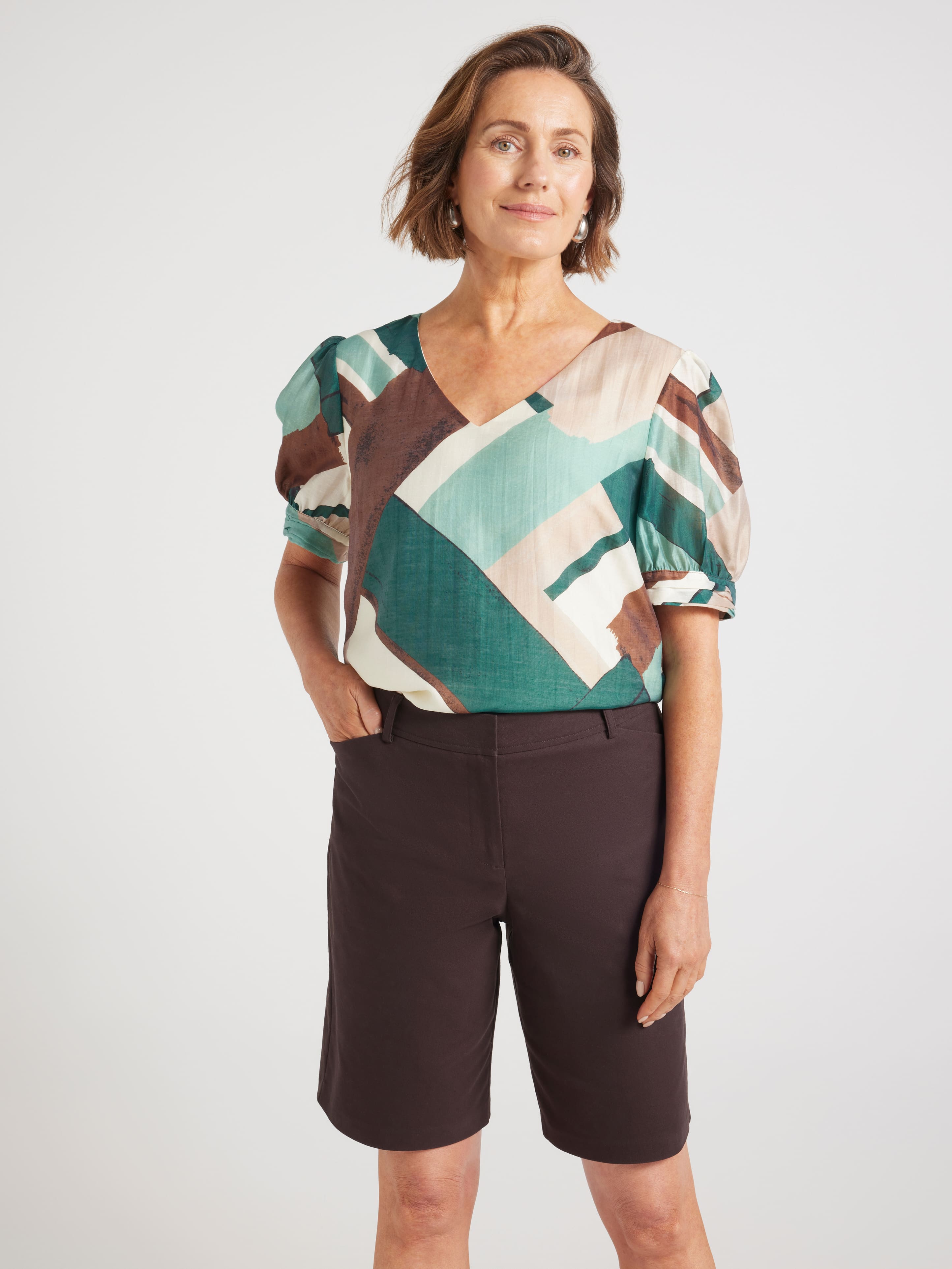 Natalie Oxford Cotton Short