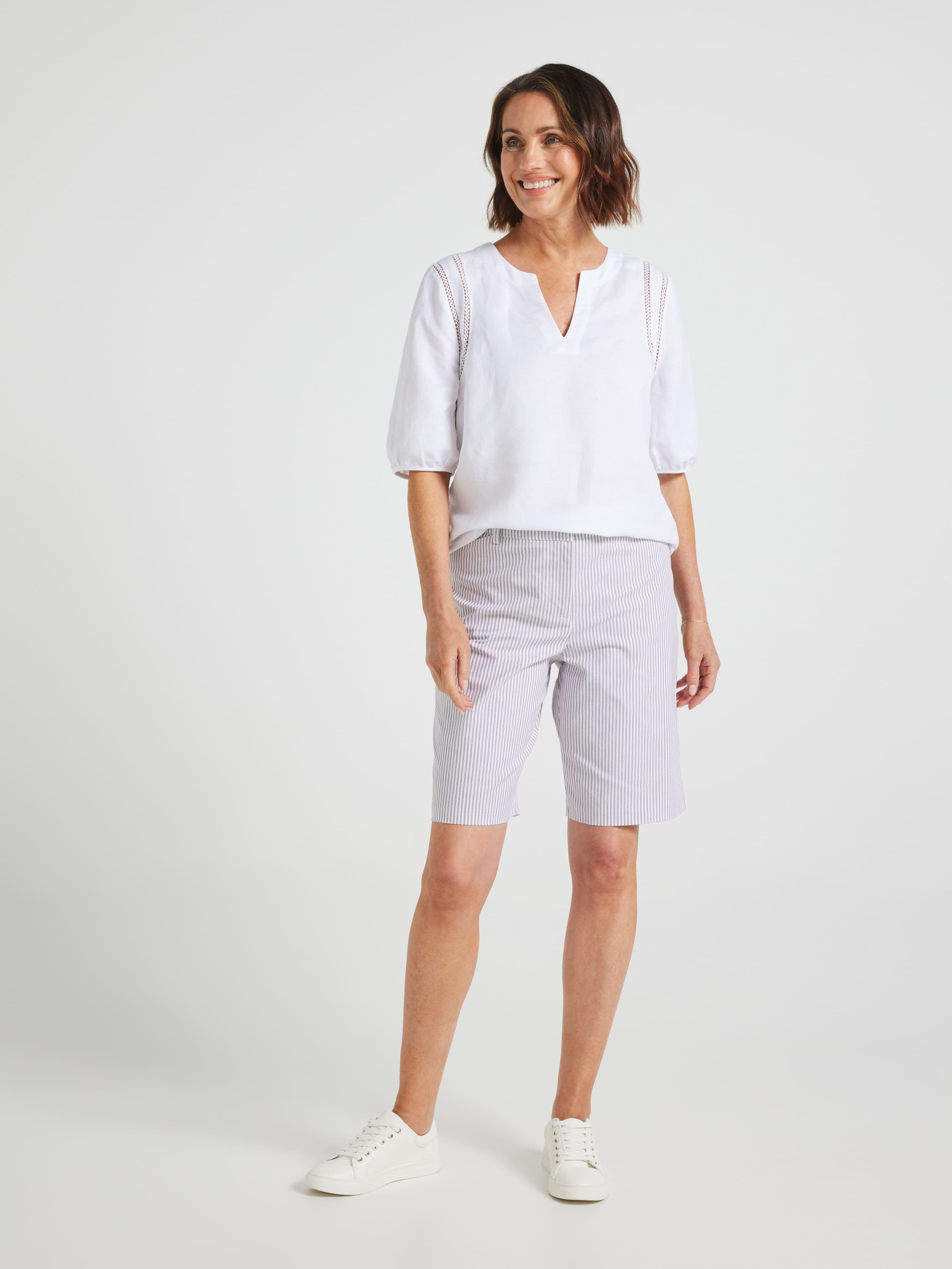 Natalie Oxford Cotton Short