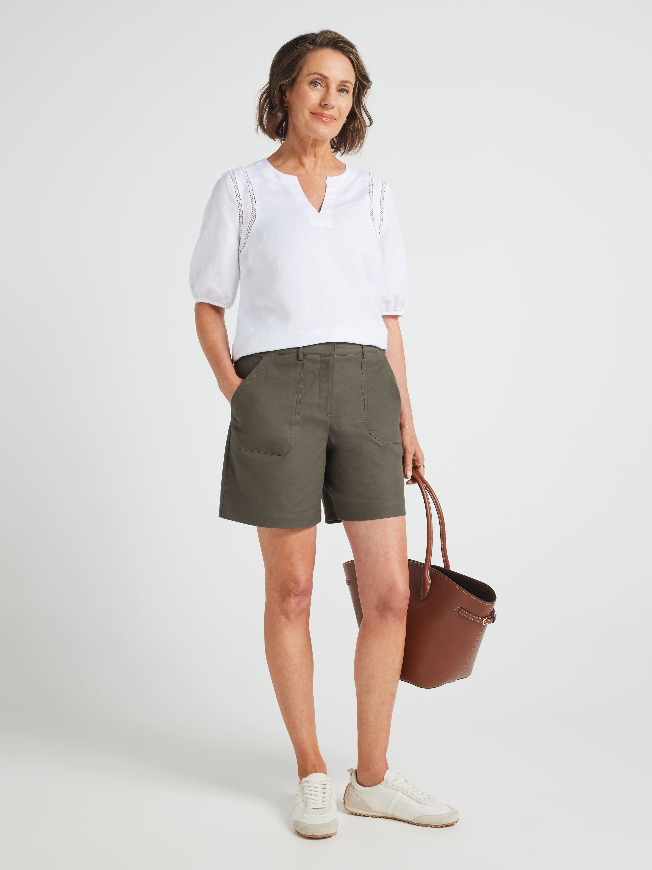 Shay Patch Pocket Oxford Short
