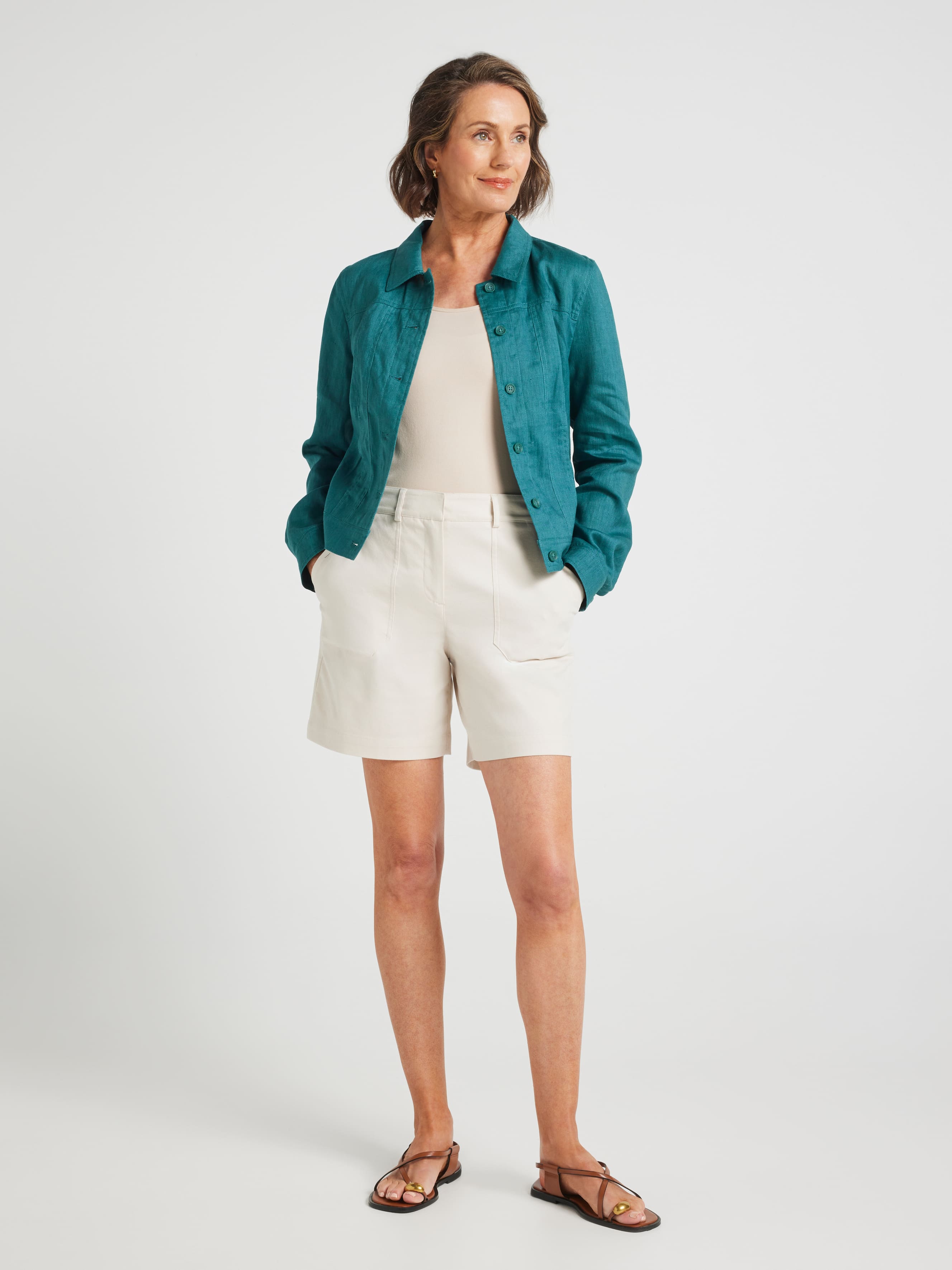 Shay Patch Pocket Oxford Short