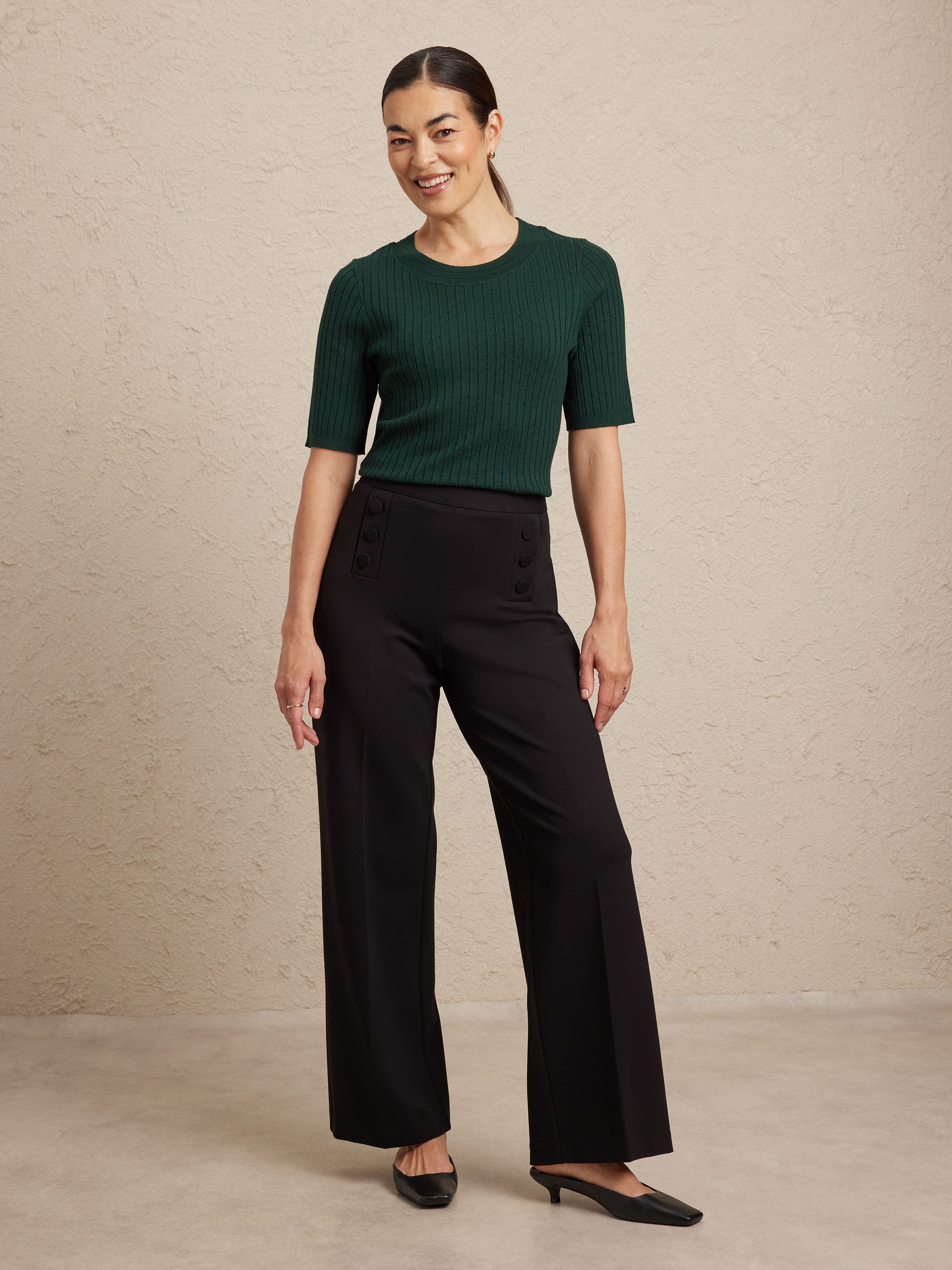 Elbow Brooke Rib Bobble Jump