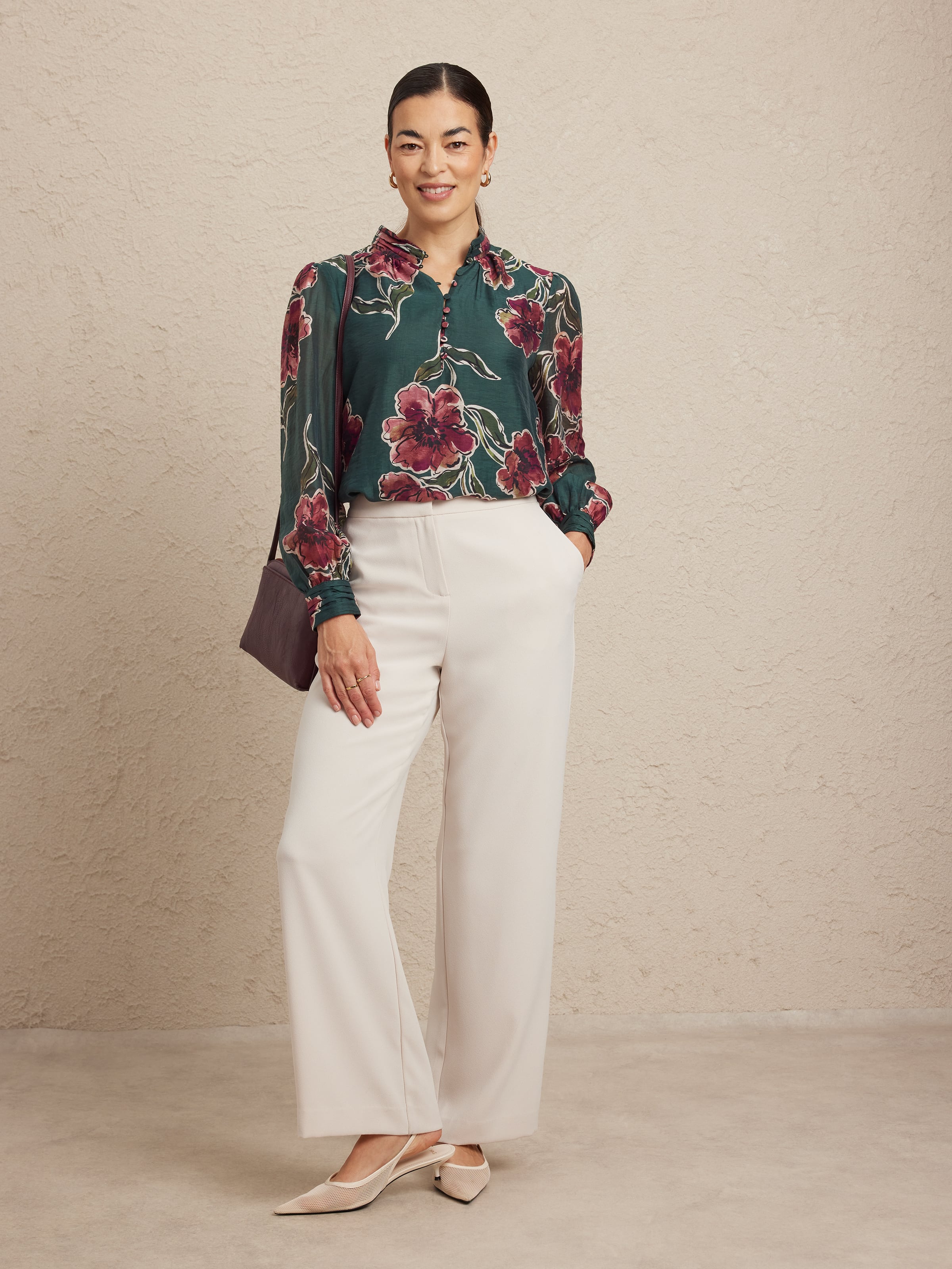 Sierra Button Thru Lyocel Blouse