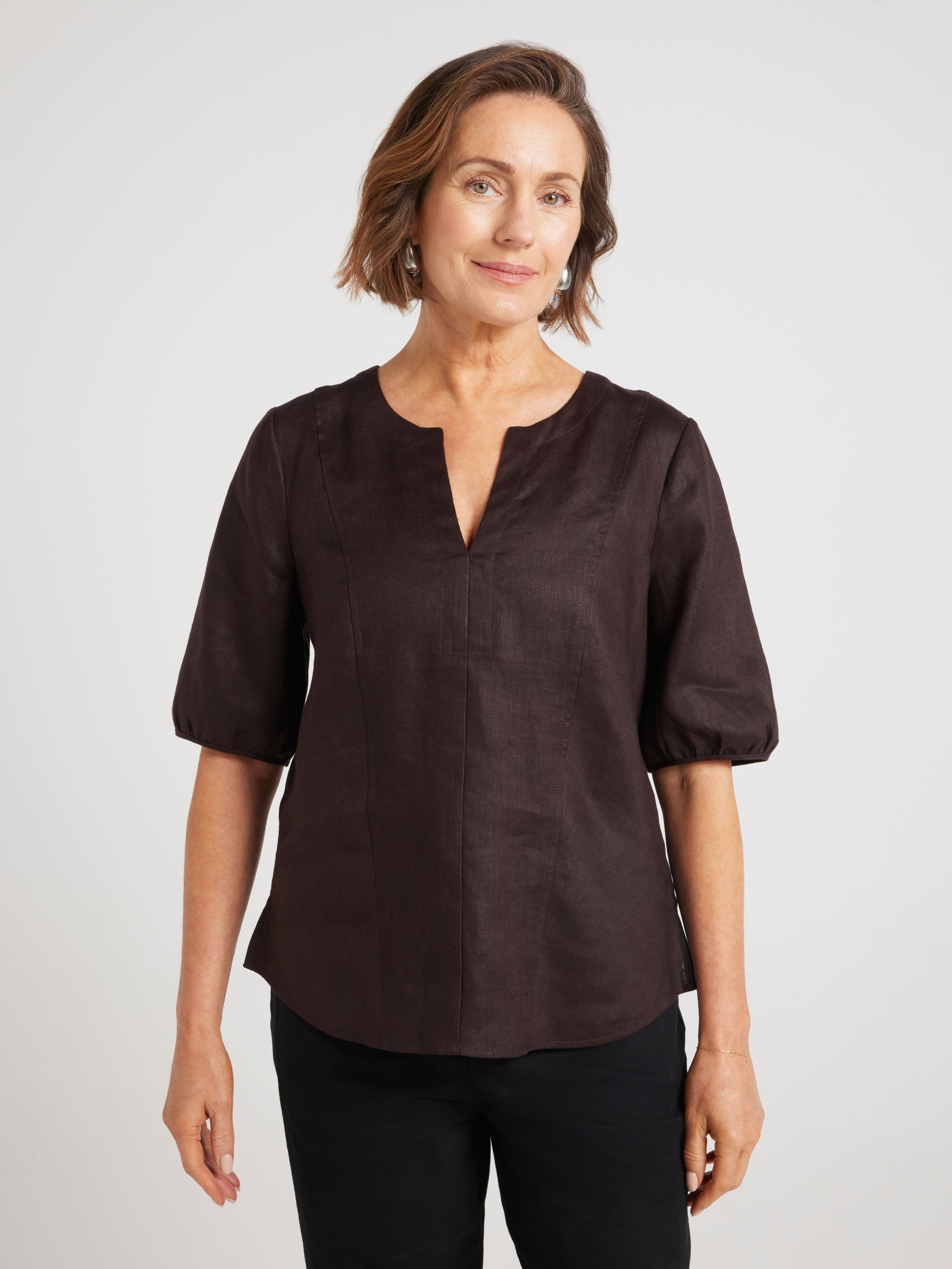 Tracy Linen Top