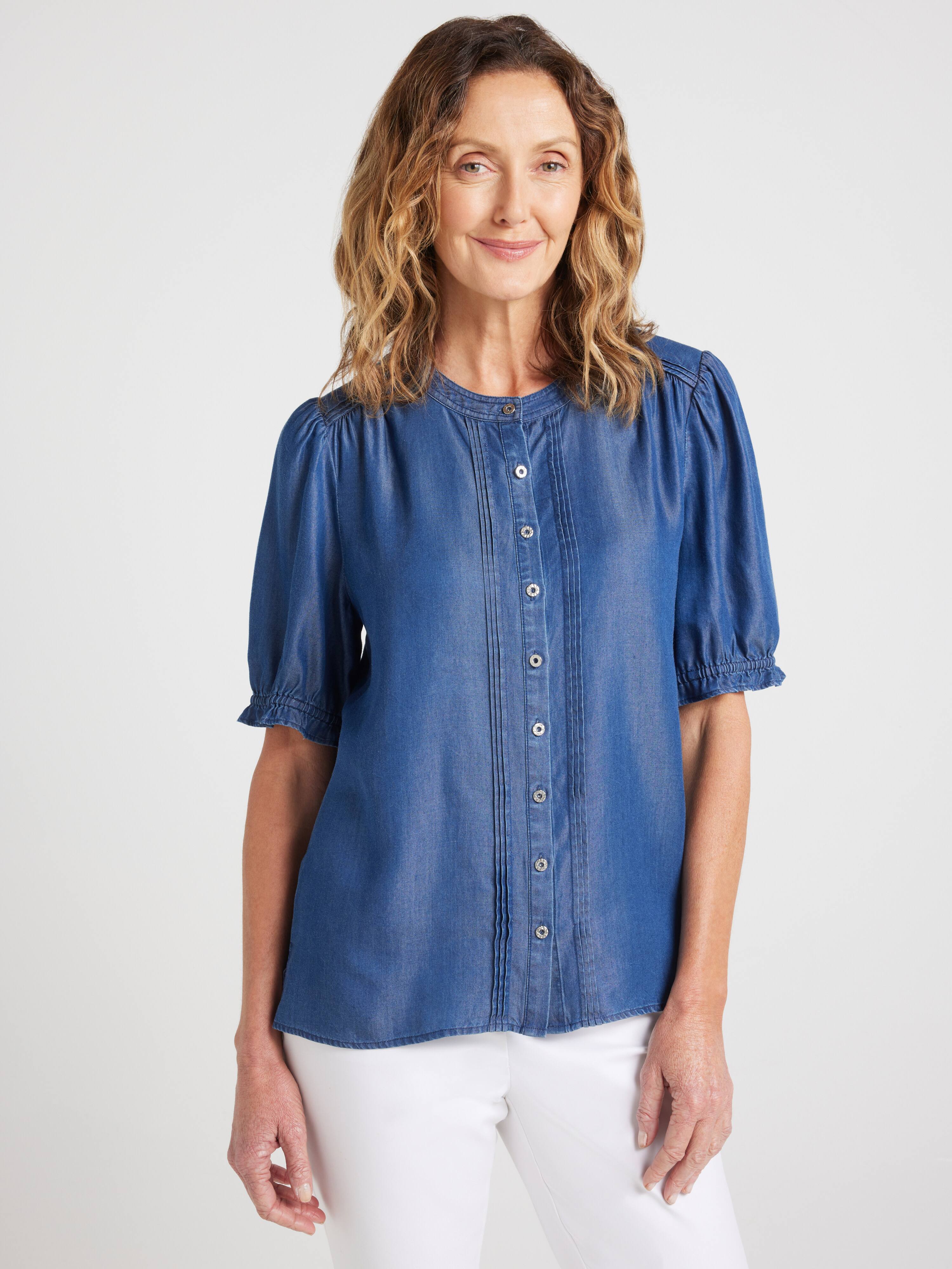 Lina Chambray Top