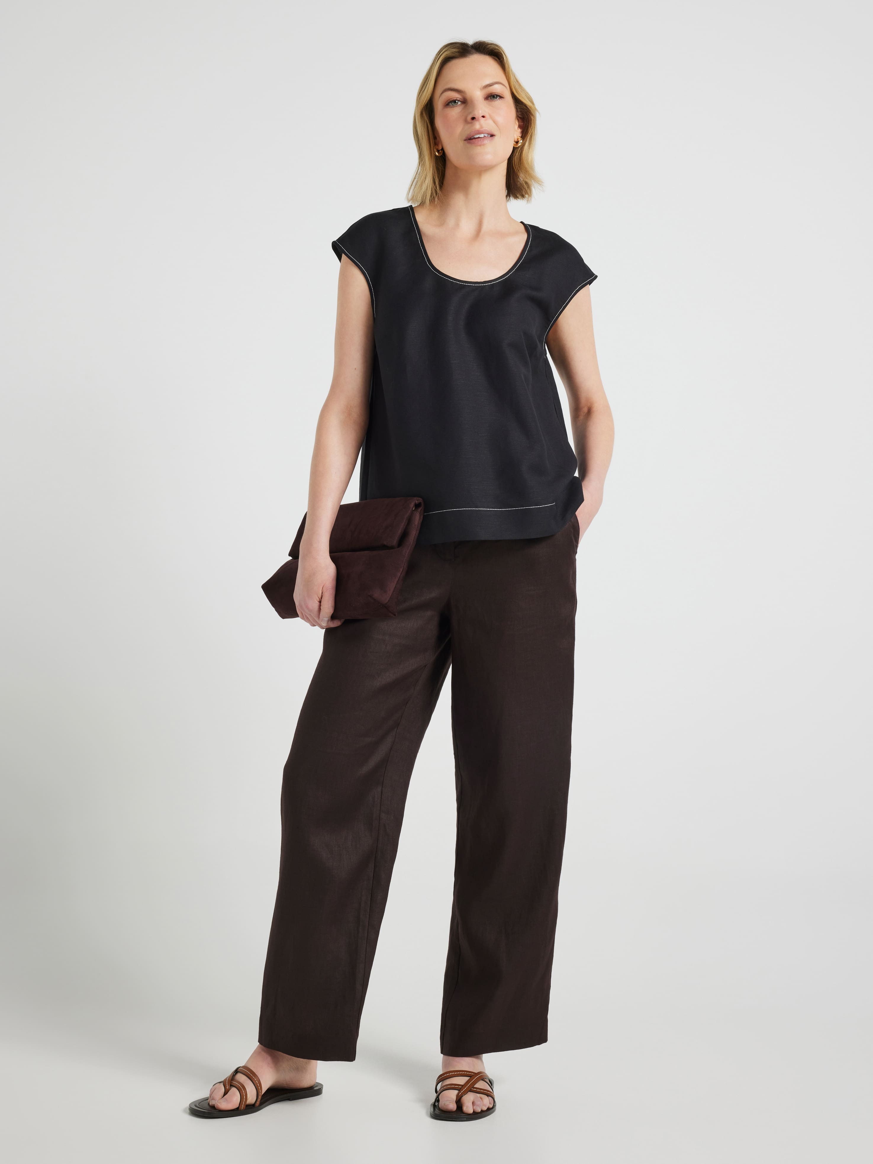 Lisa Linen Blend Top