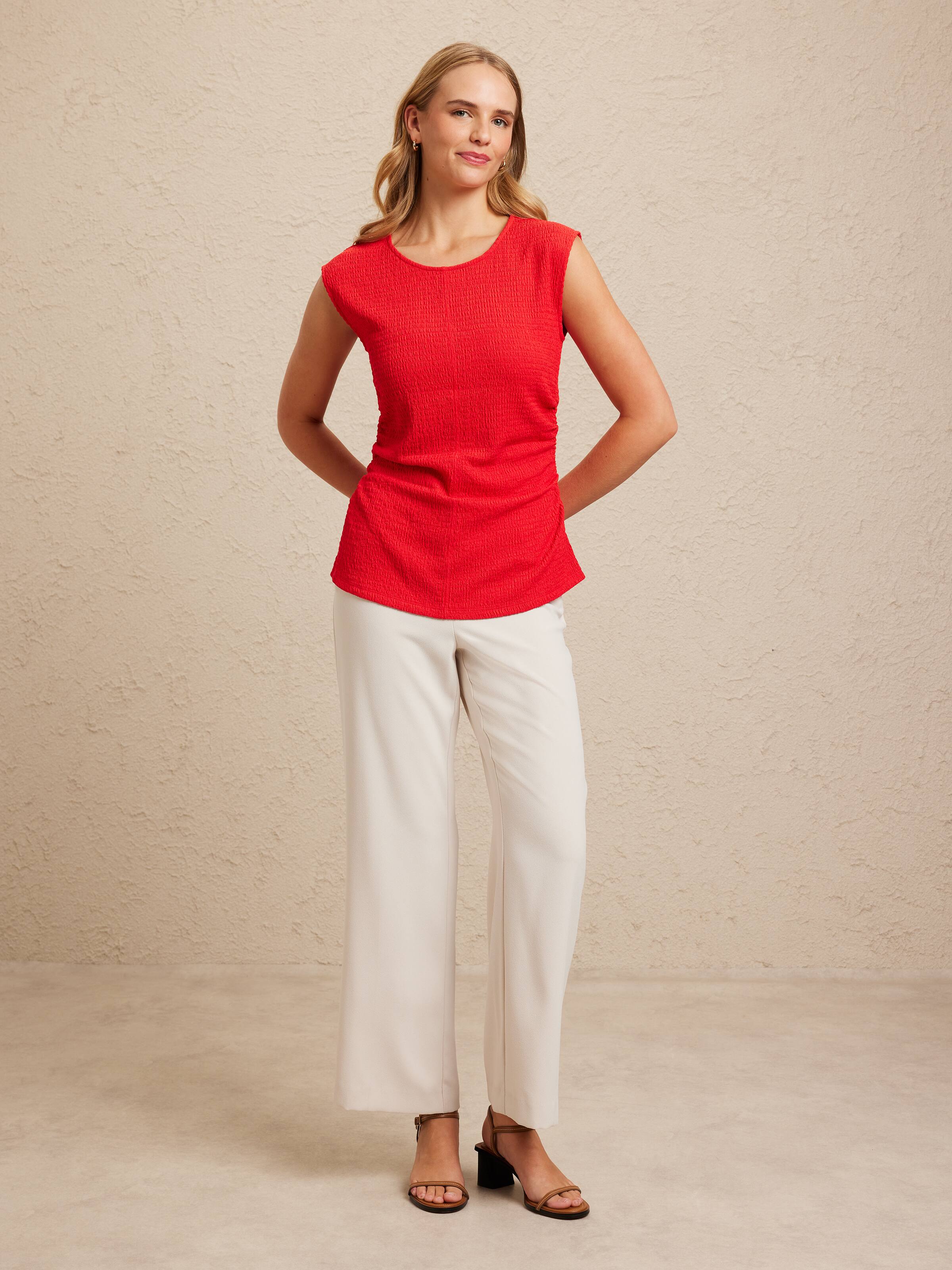 Cecilia Ripple Jersey Top