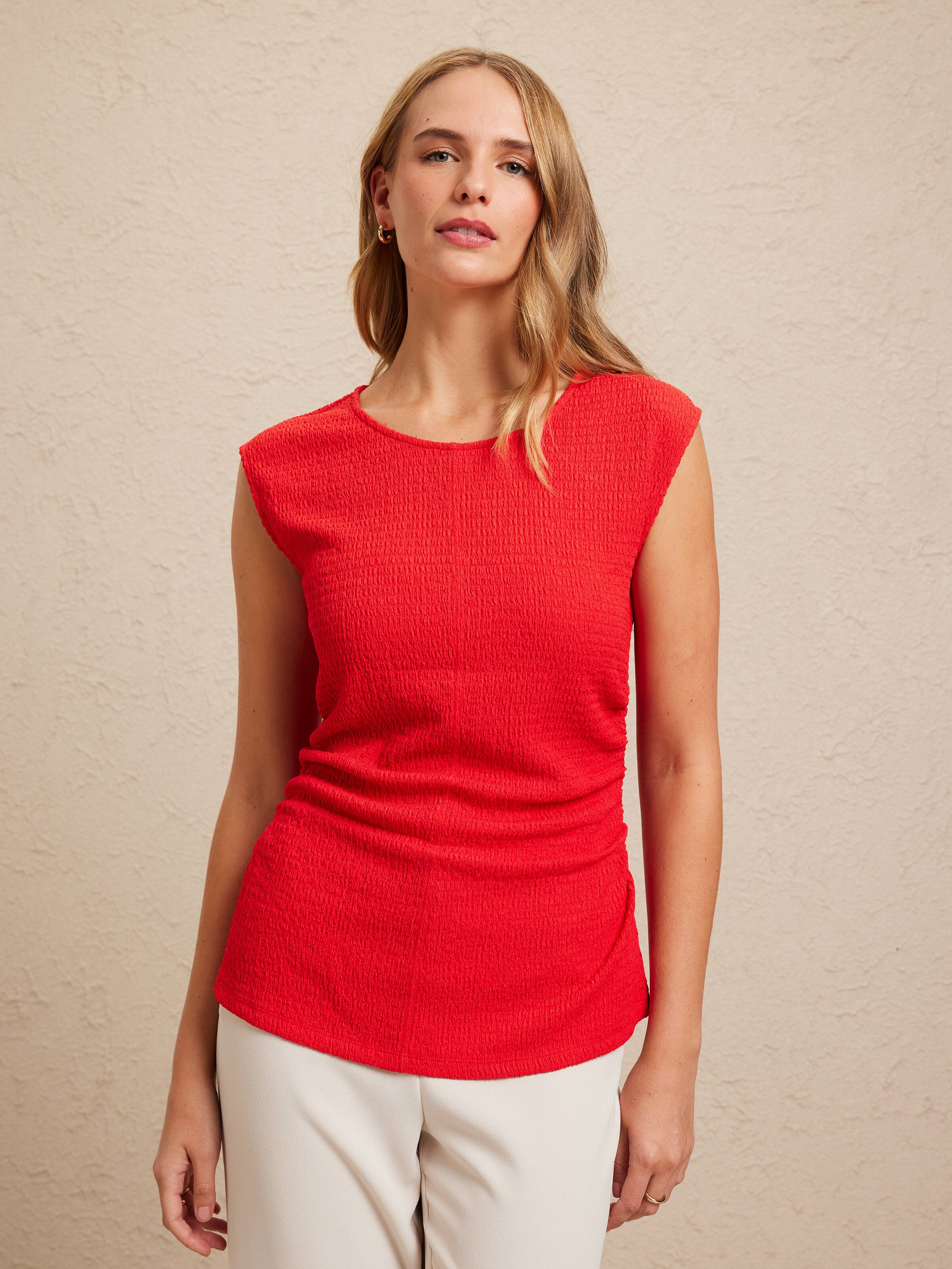 Cecilia Ripple Jersey Top