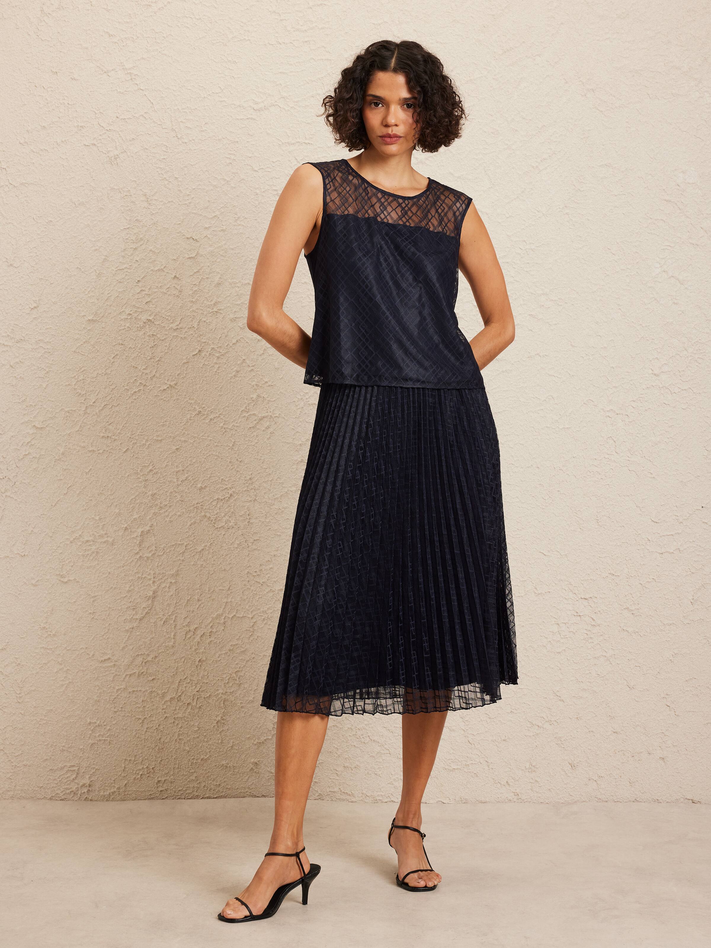 Barbara Geo Lace Top