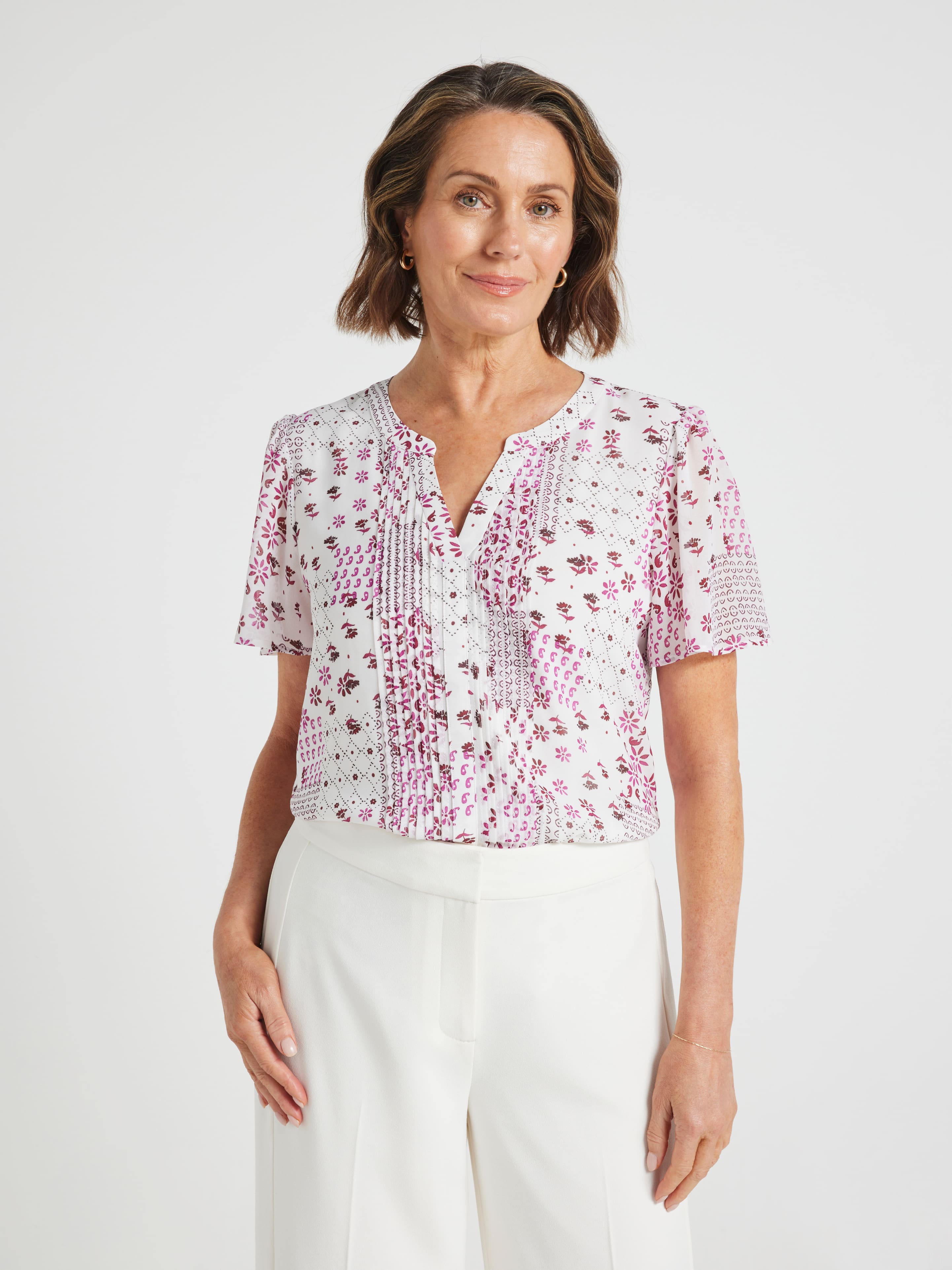 Caitlin Pintuck Blouse