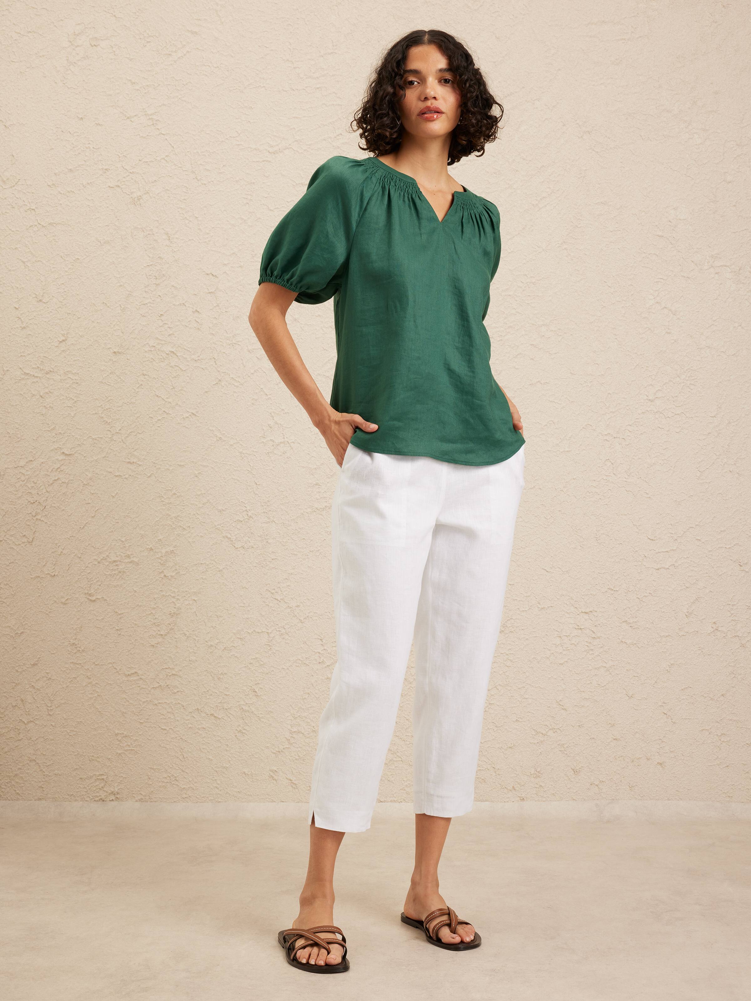 Aria Linen Top