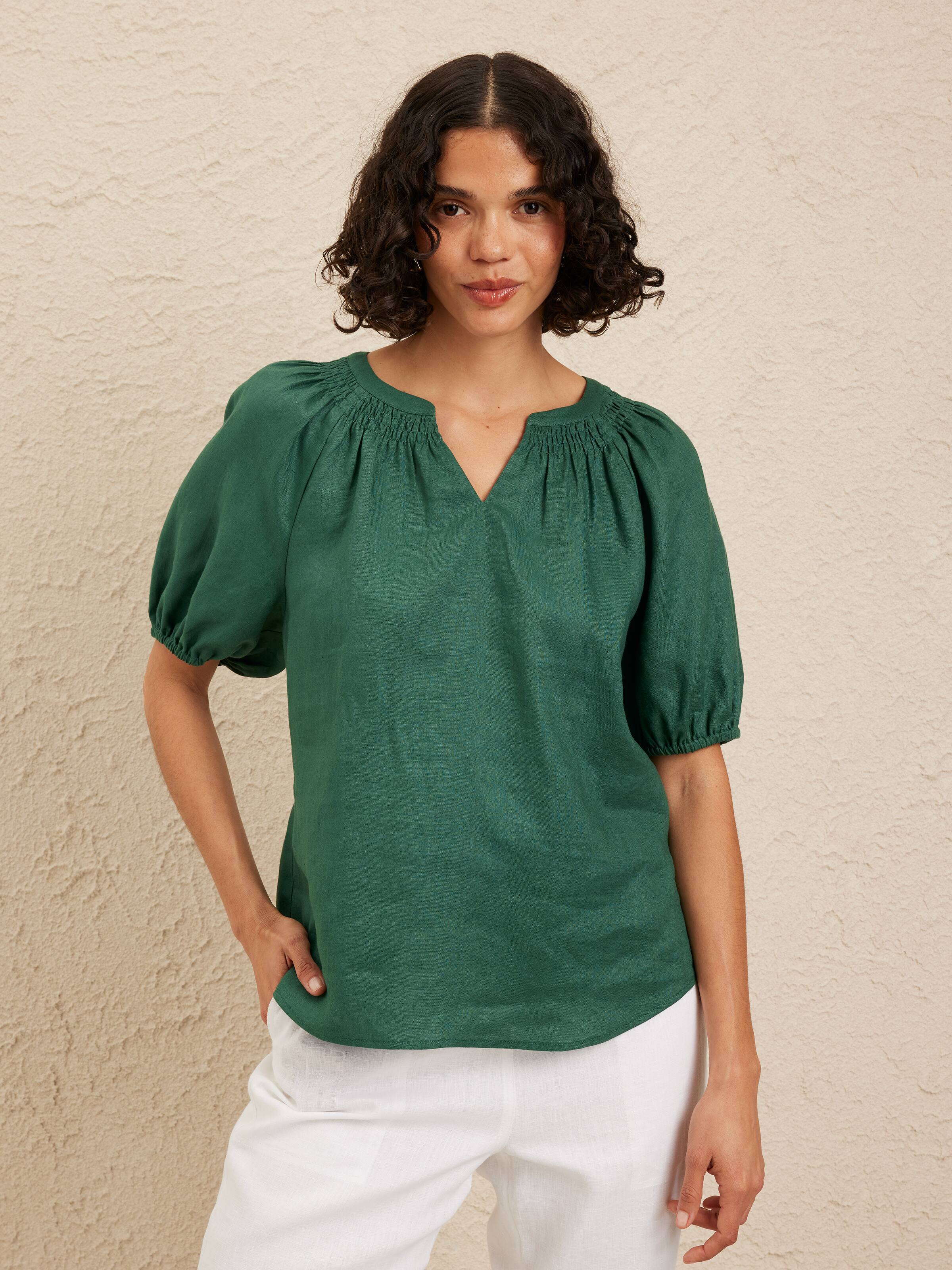 Aria Linen Top