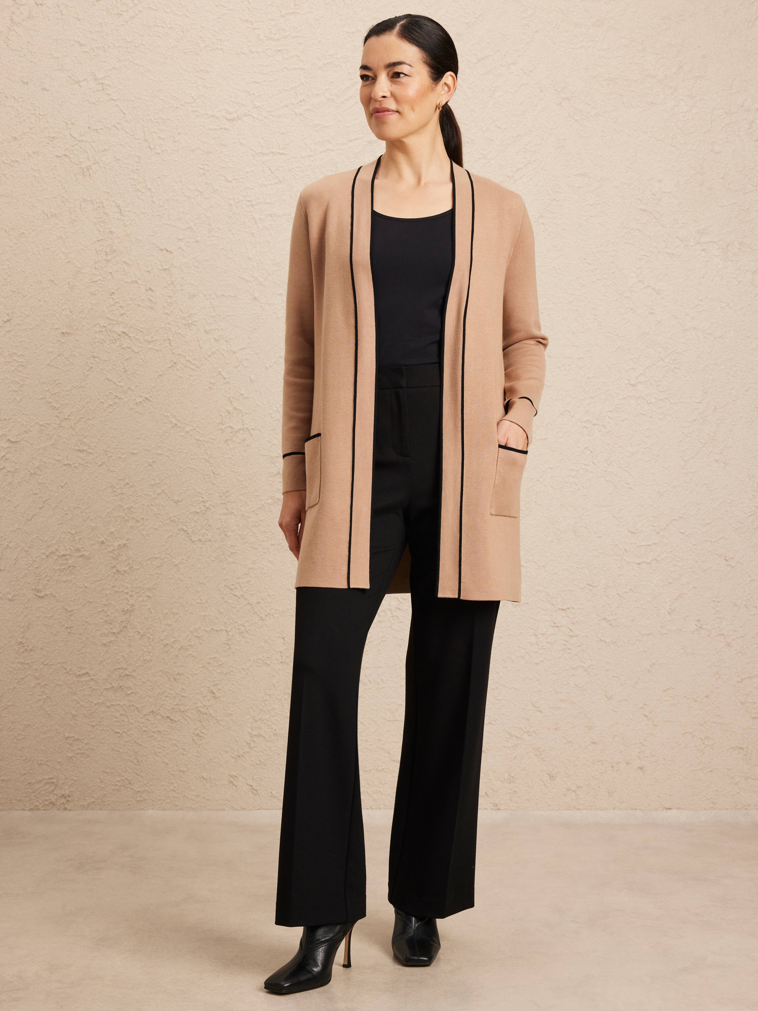 Tianna Tipped Cardi Coat