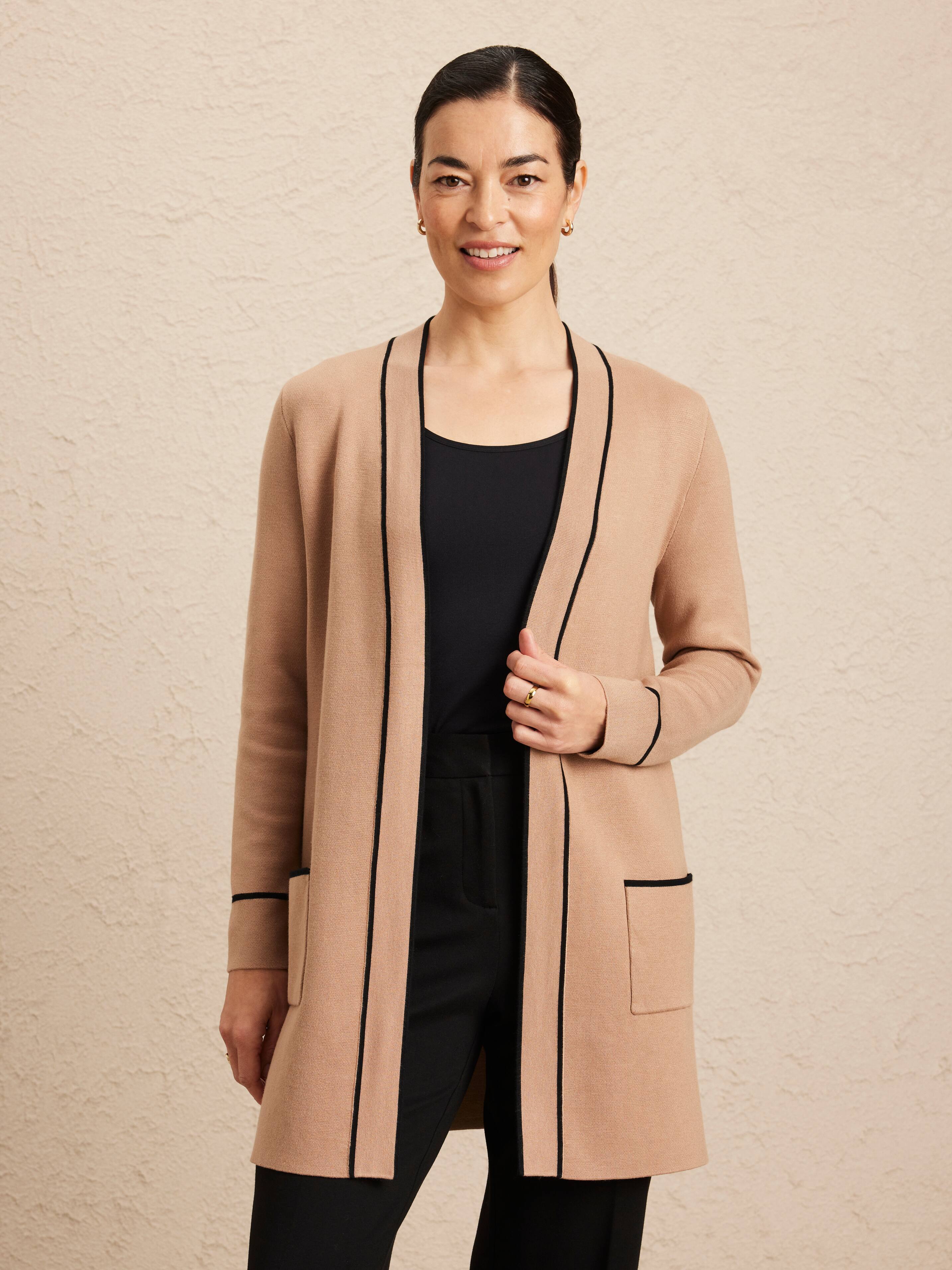 Tianna Tipped Cardi Coat