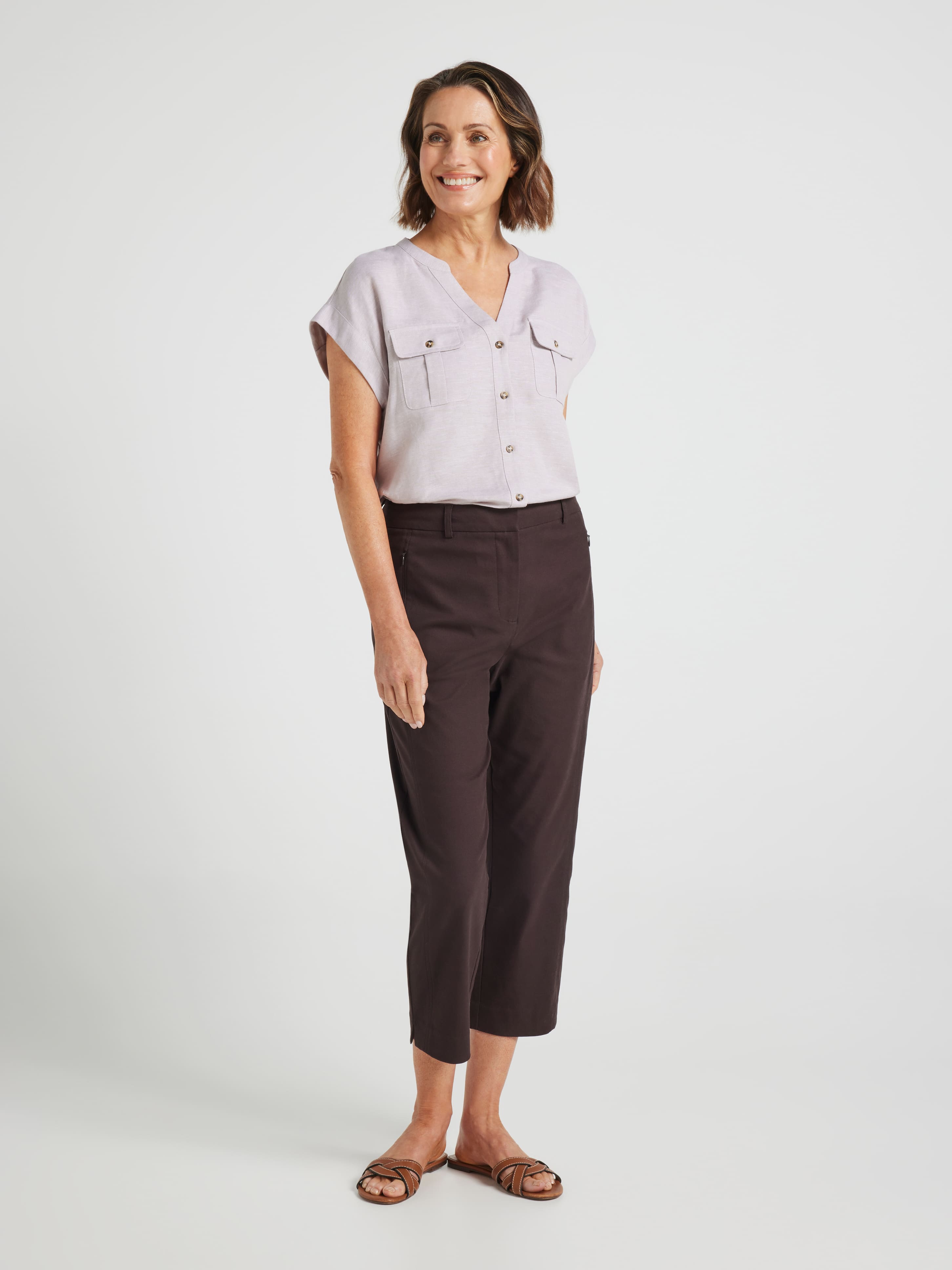 Whitney Linen Blend Top