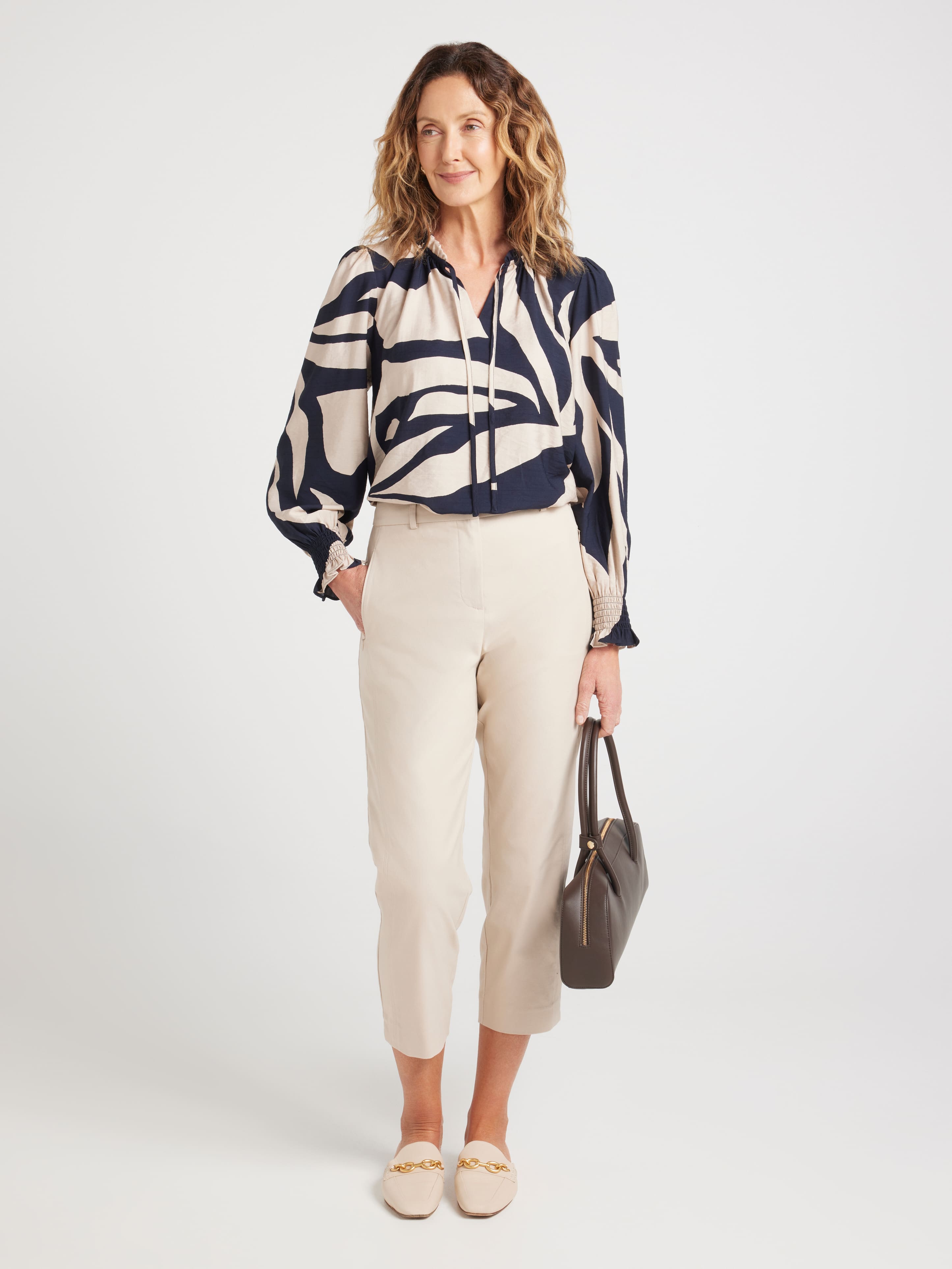 Ellie Shirred Cuff Top