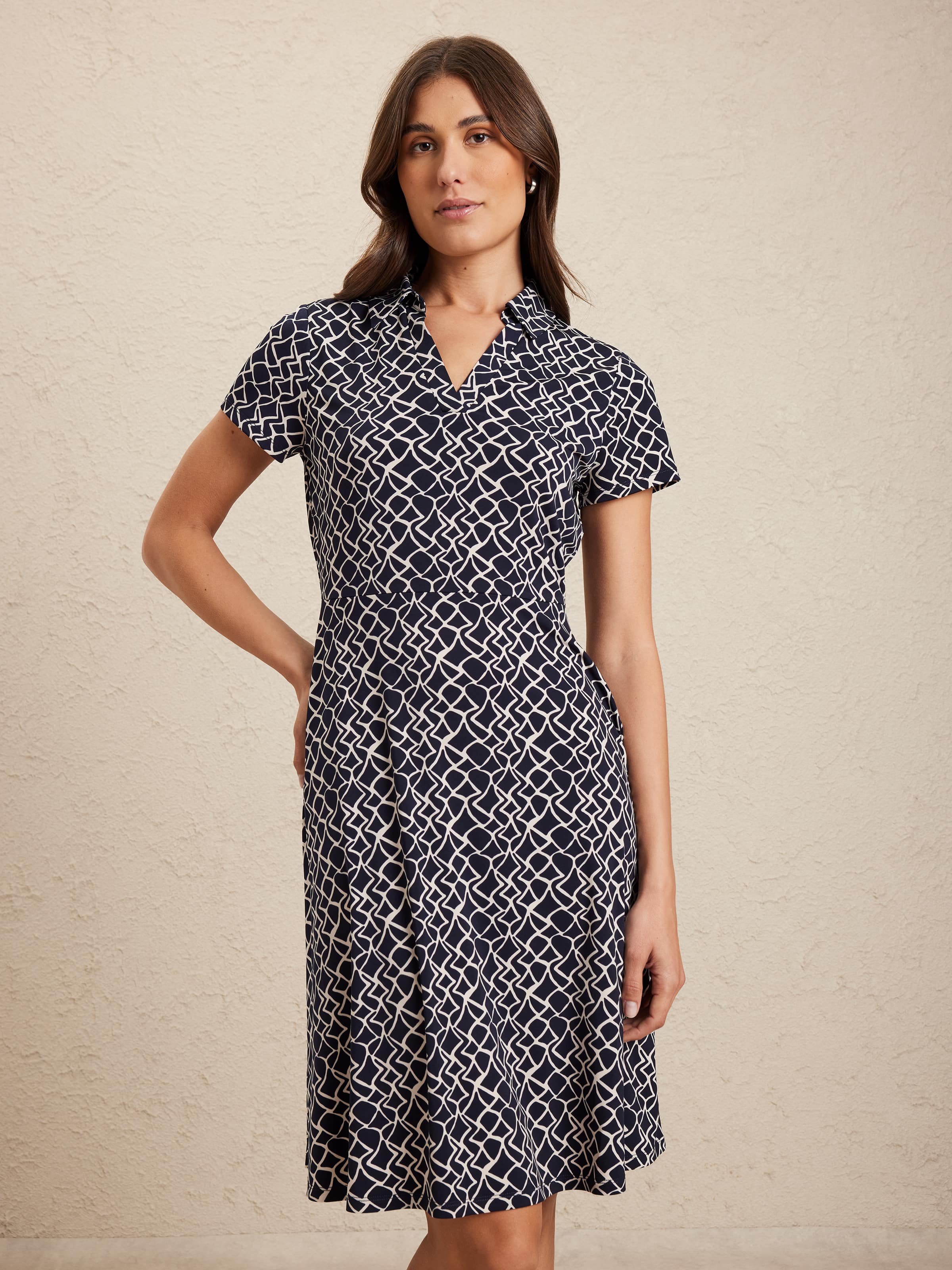 Carla Collared Knit Dress