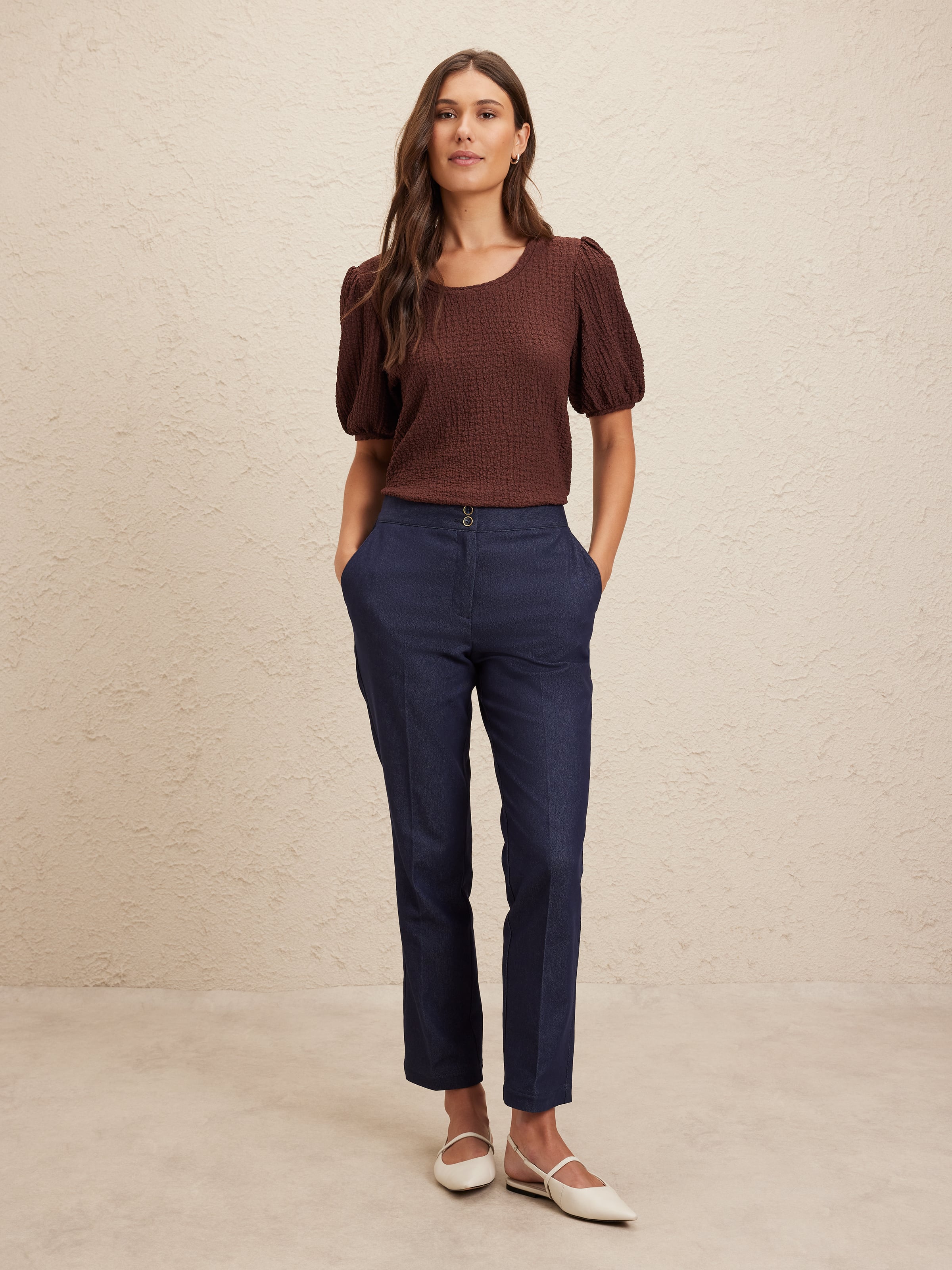 Lana Ripple Jersey Top