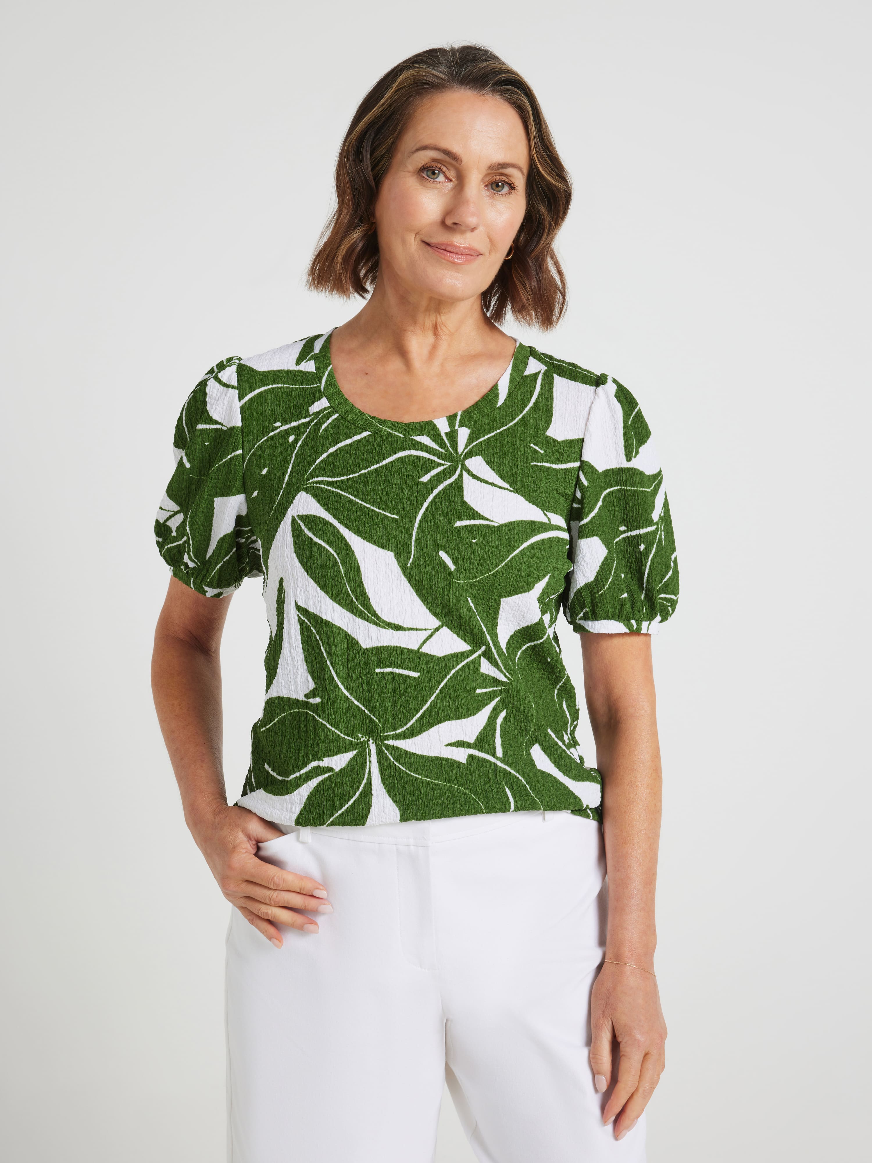 Lana Ripple Jersey Top