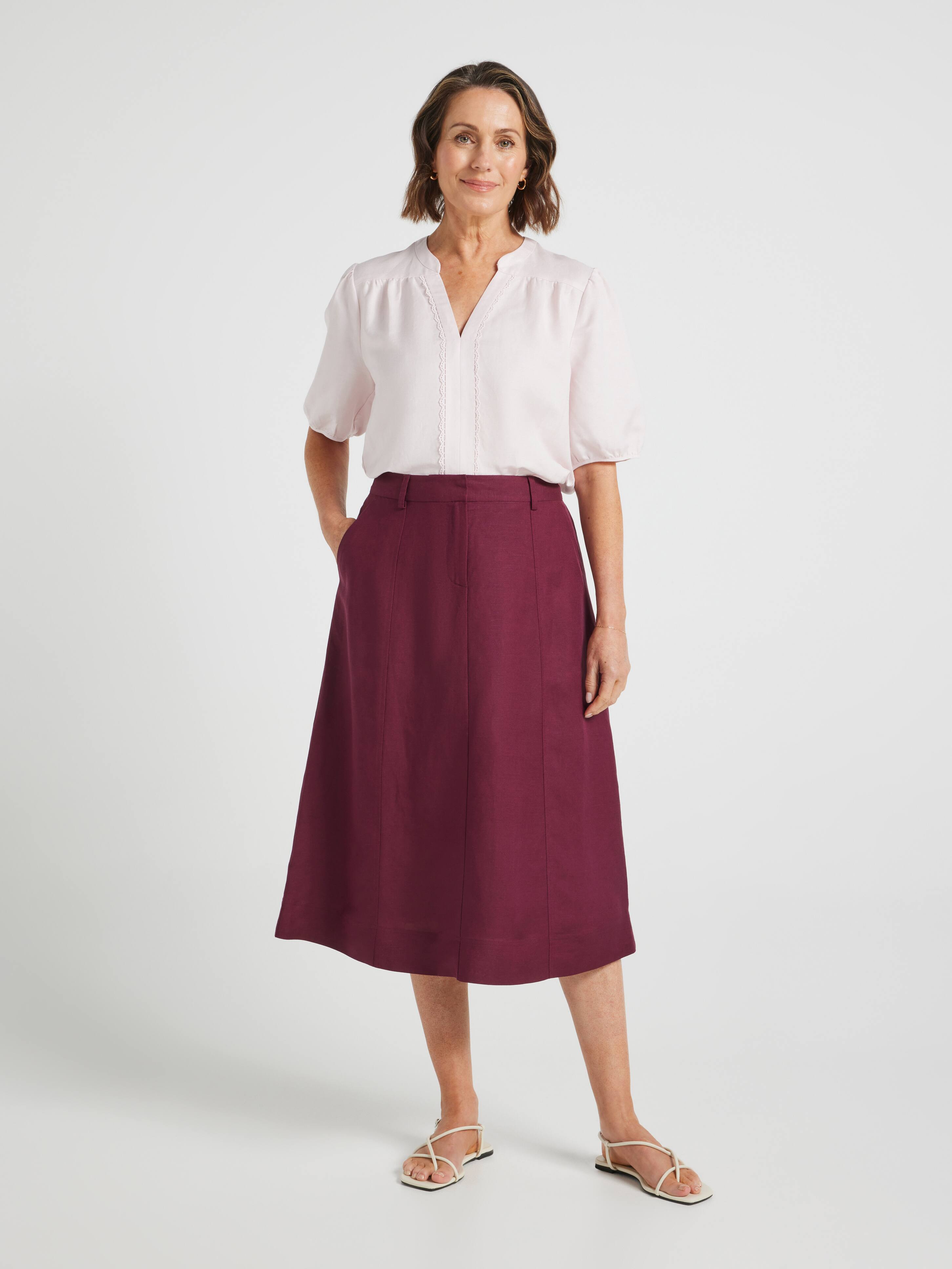 Dionne Linen Blend Top