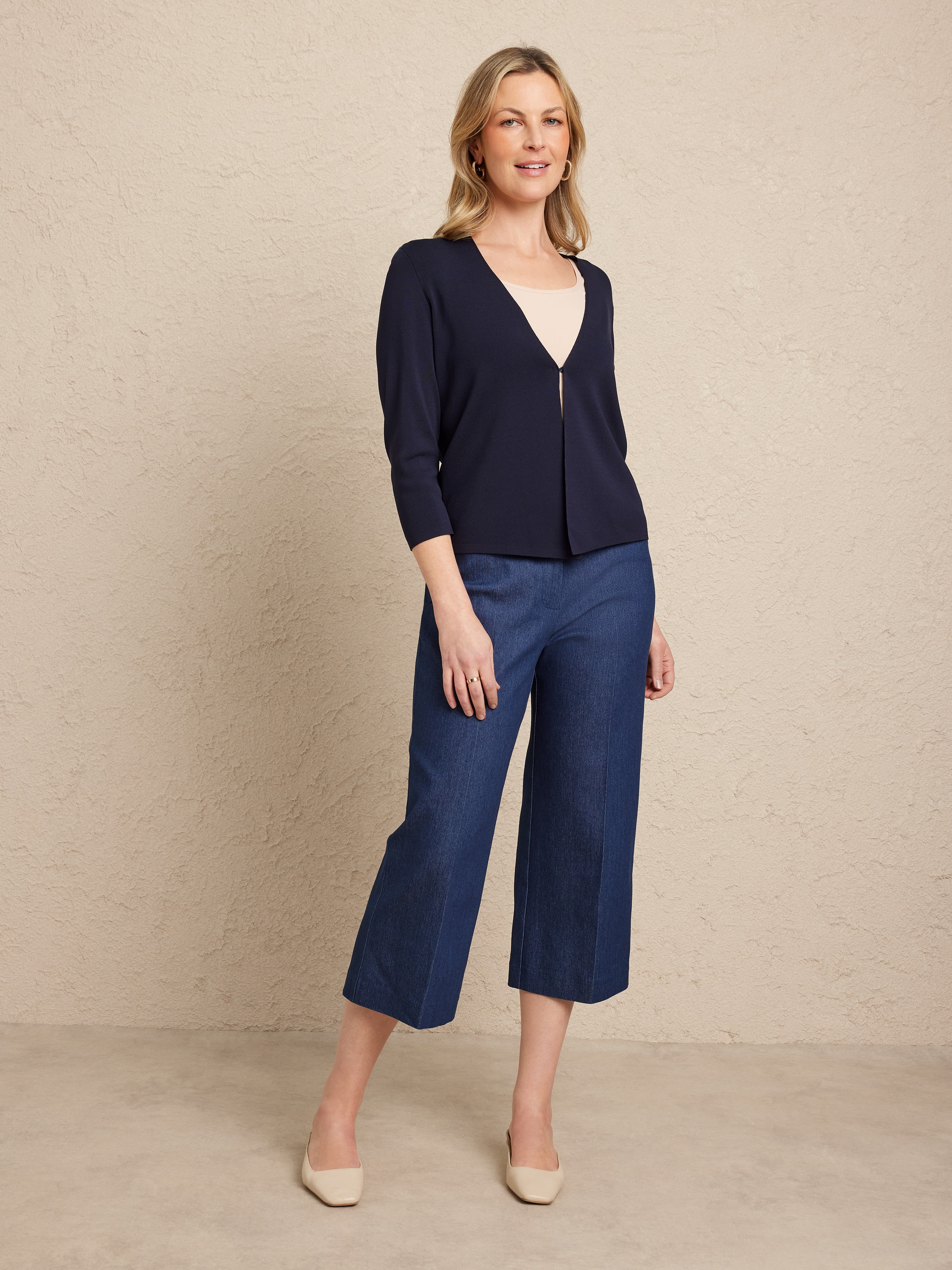 Hannah Half Milano Cardigan