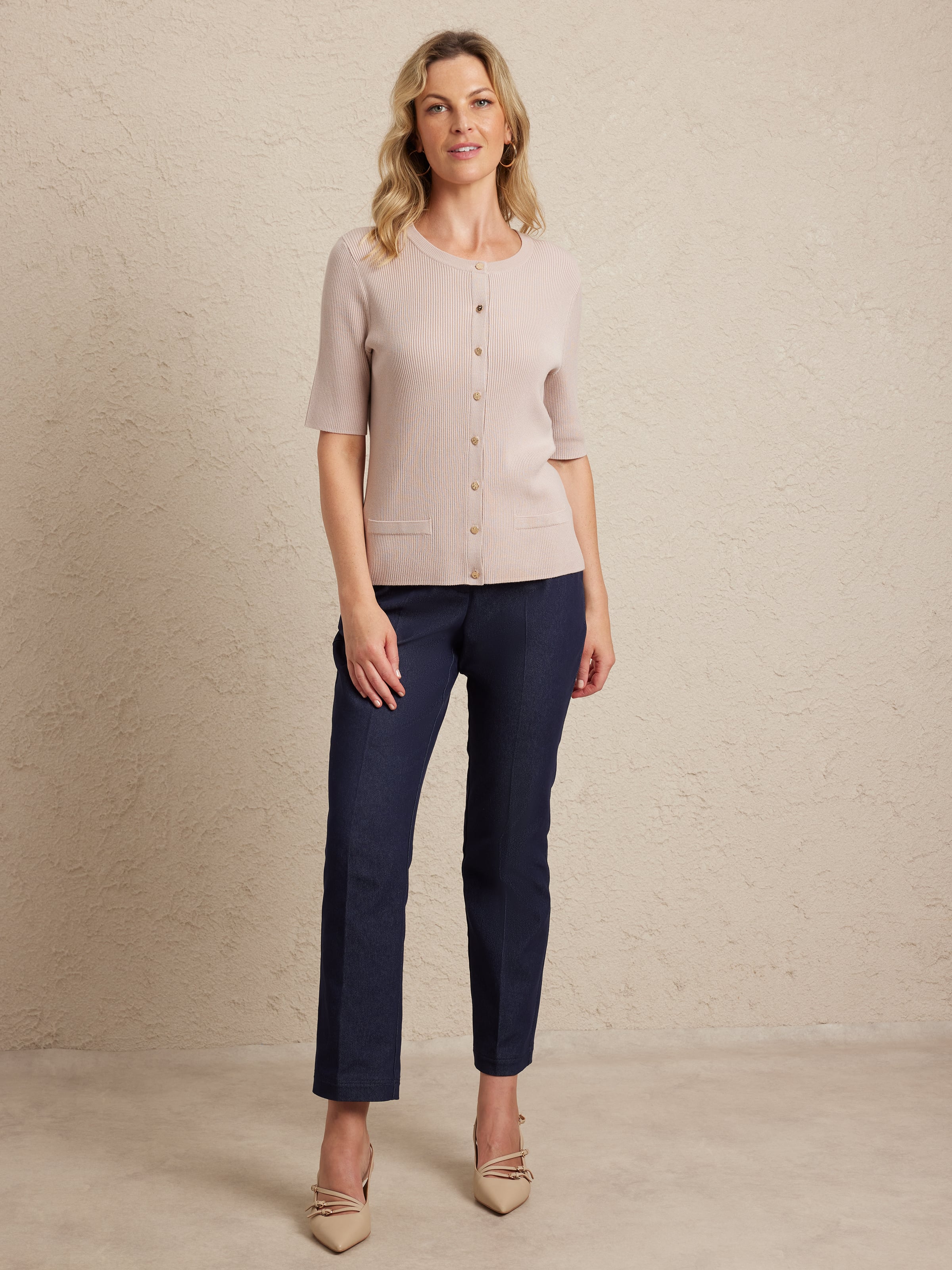 Elbow Sleeves Bree Thru Cardi