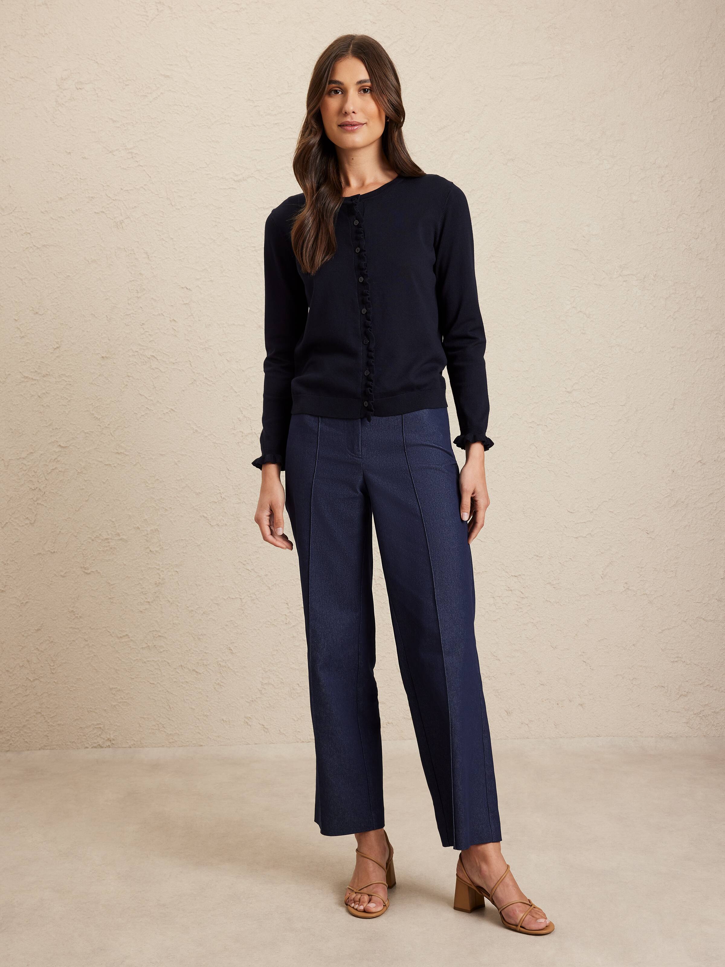 Milly Frill Button Through Cardigan