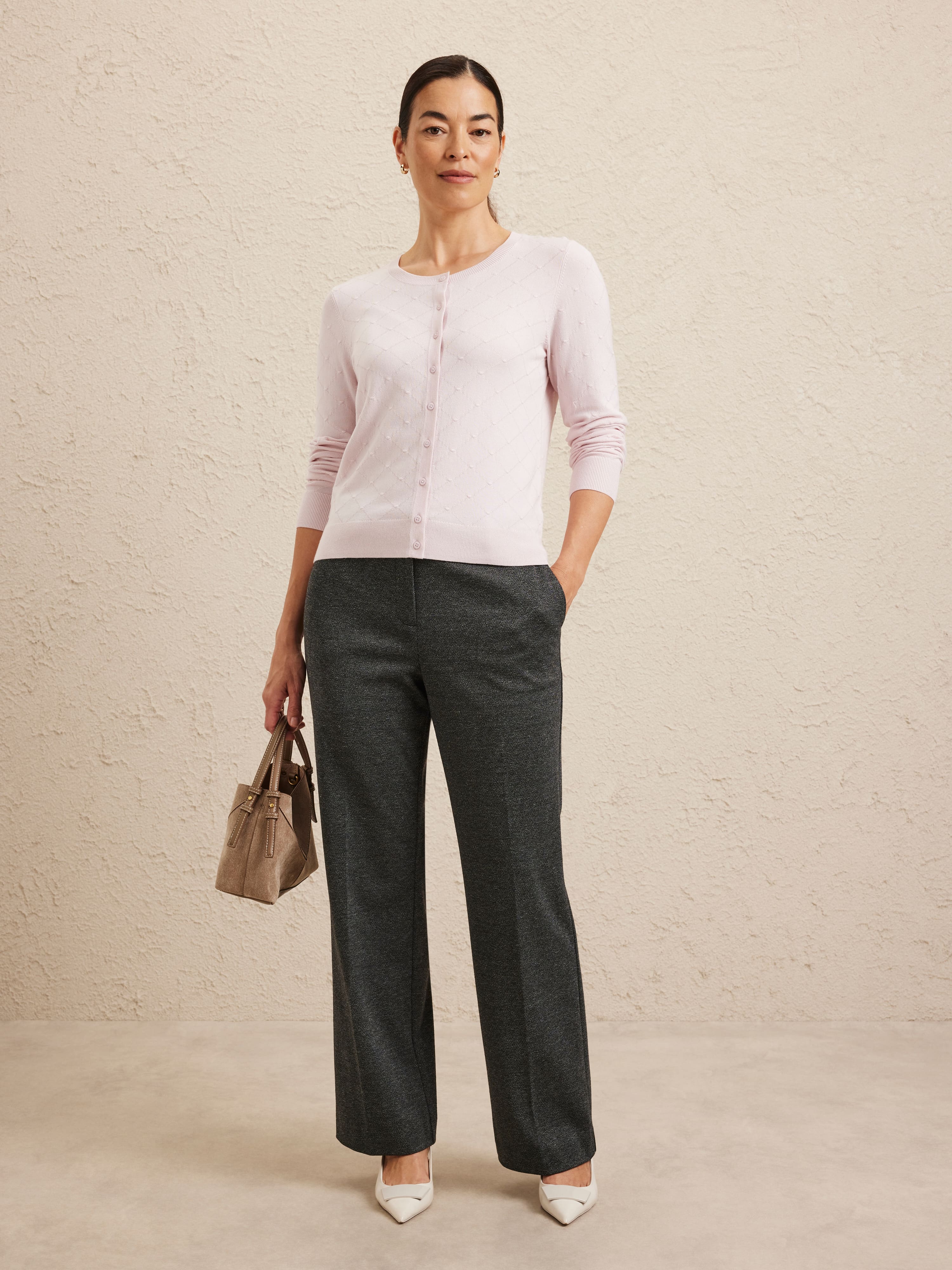 Maya Diamond Stitch Cardigan