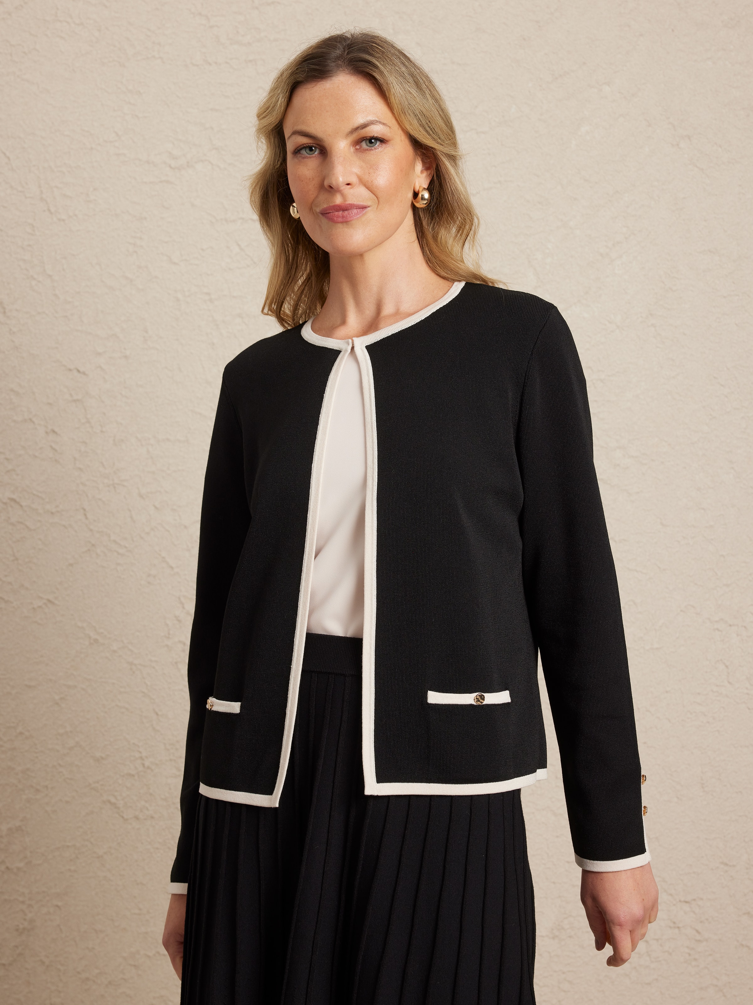 Long Sleeves Sia Split Sleeve Cardi