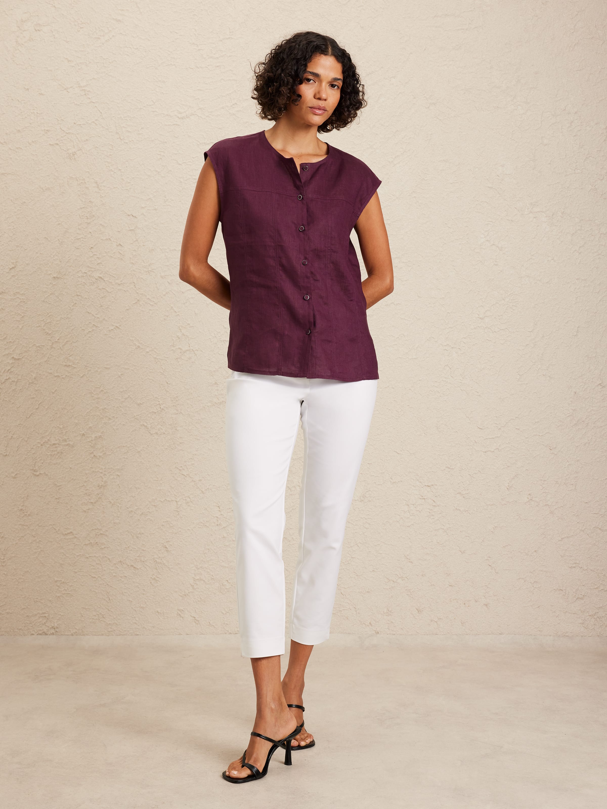 Albane Linen Top