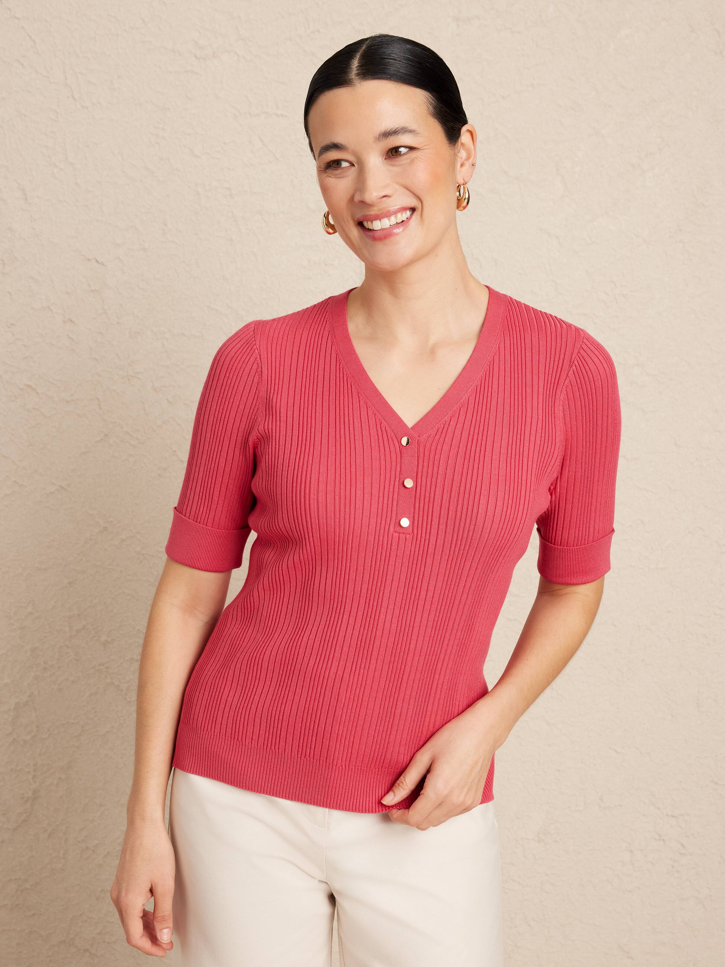 Carla Ribbed Knit Top