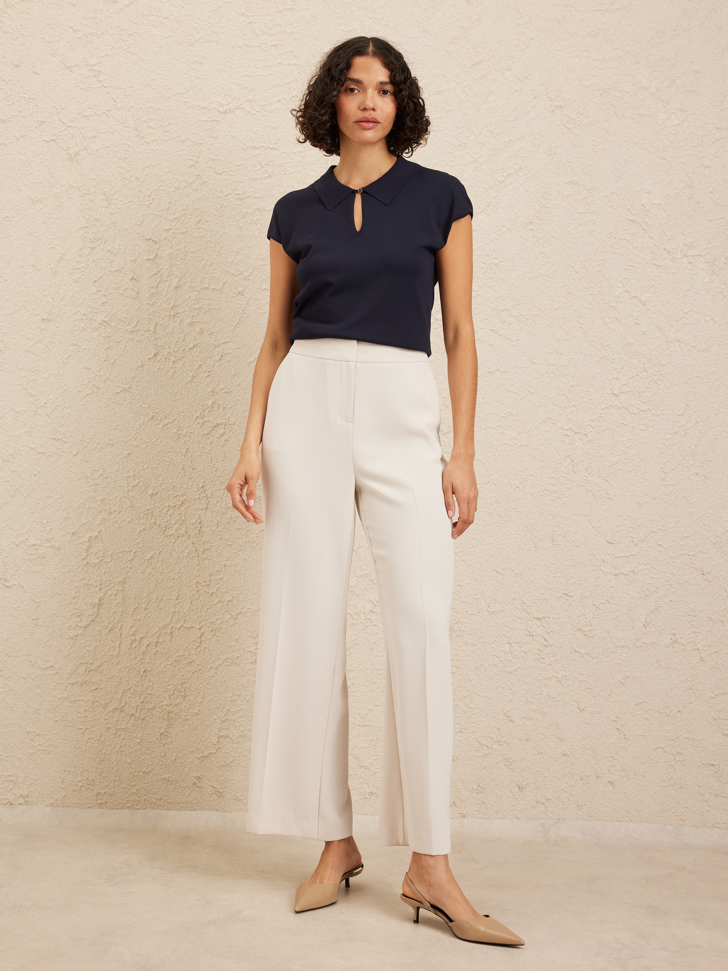 Calista Collared Knit Top