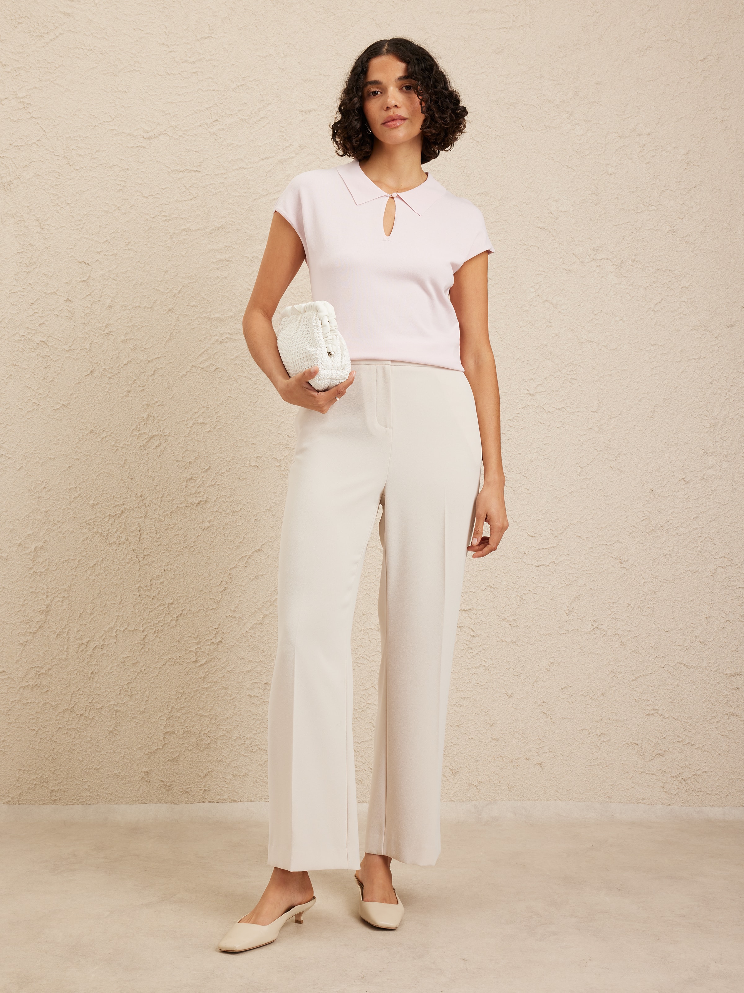 Calista Collared Knit Top