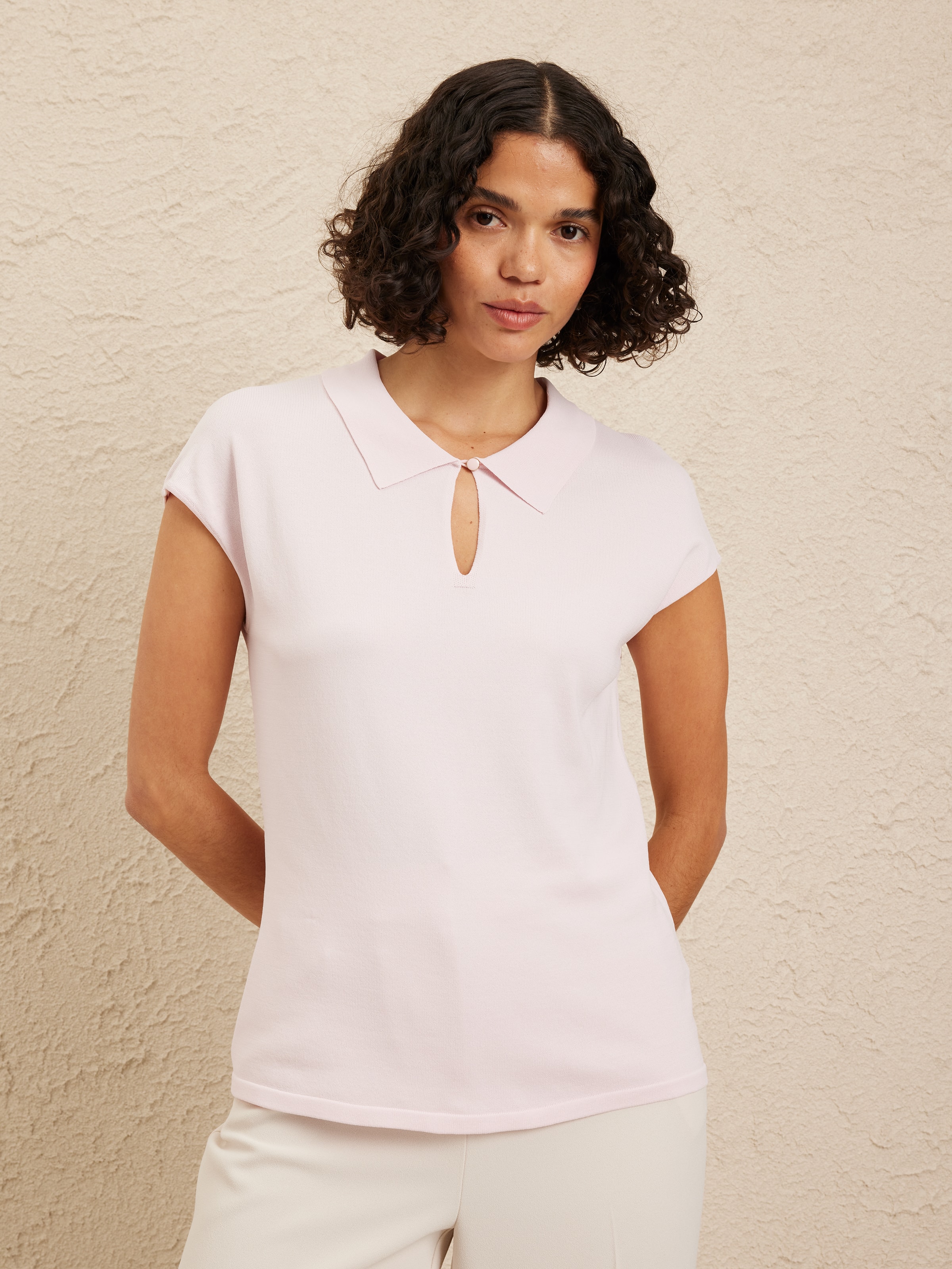 Calista Collared Knit Top