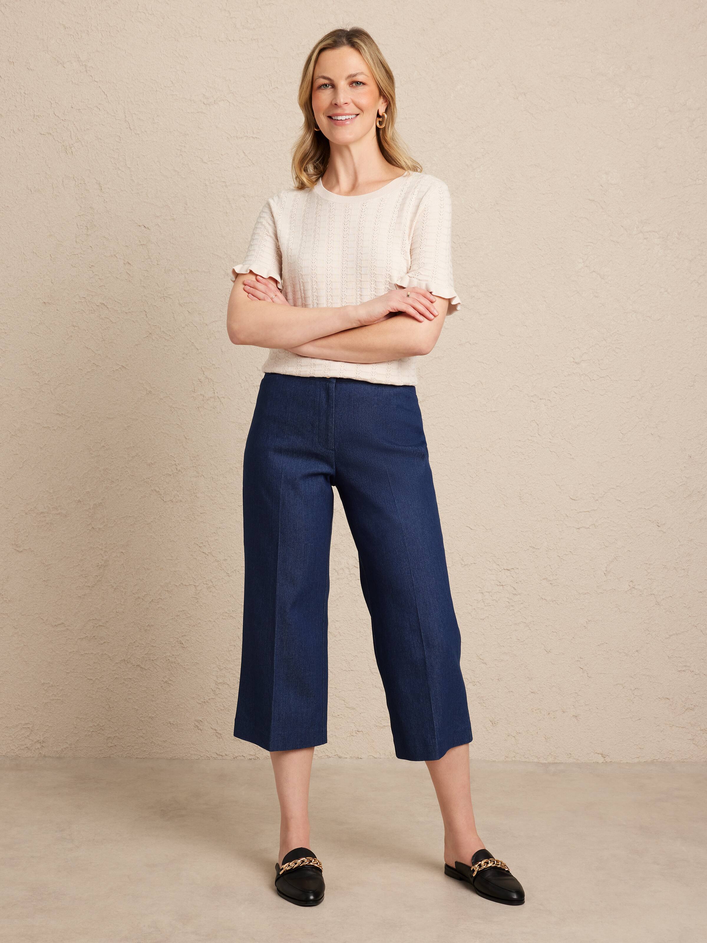 Tamsen Frill Sleeve Knit Top