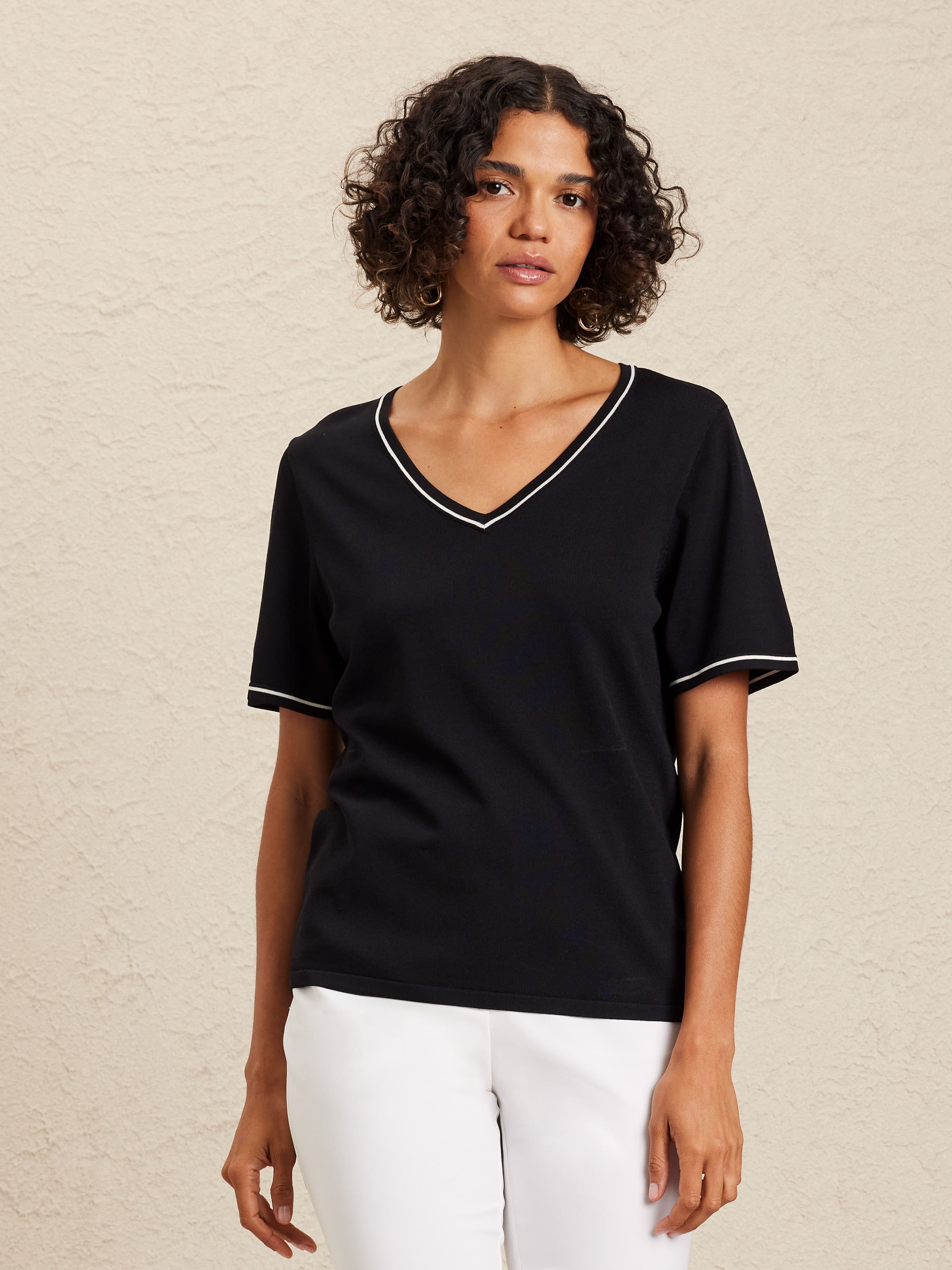 Katie V Neck Tee