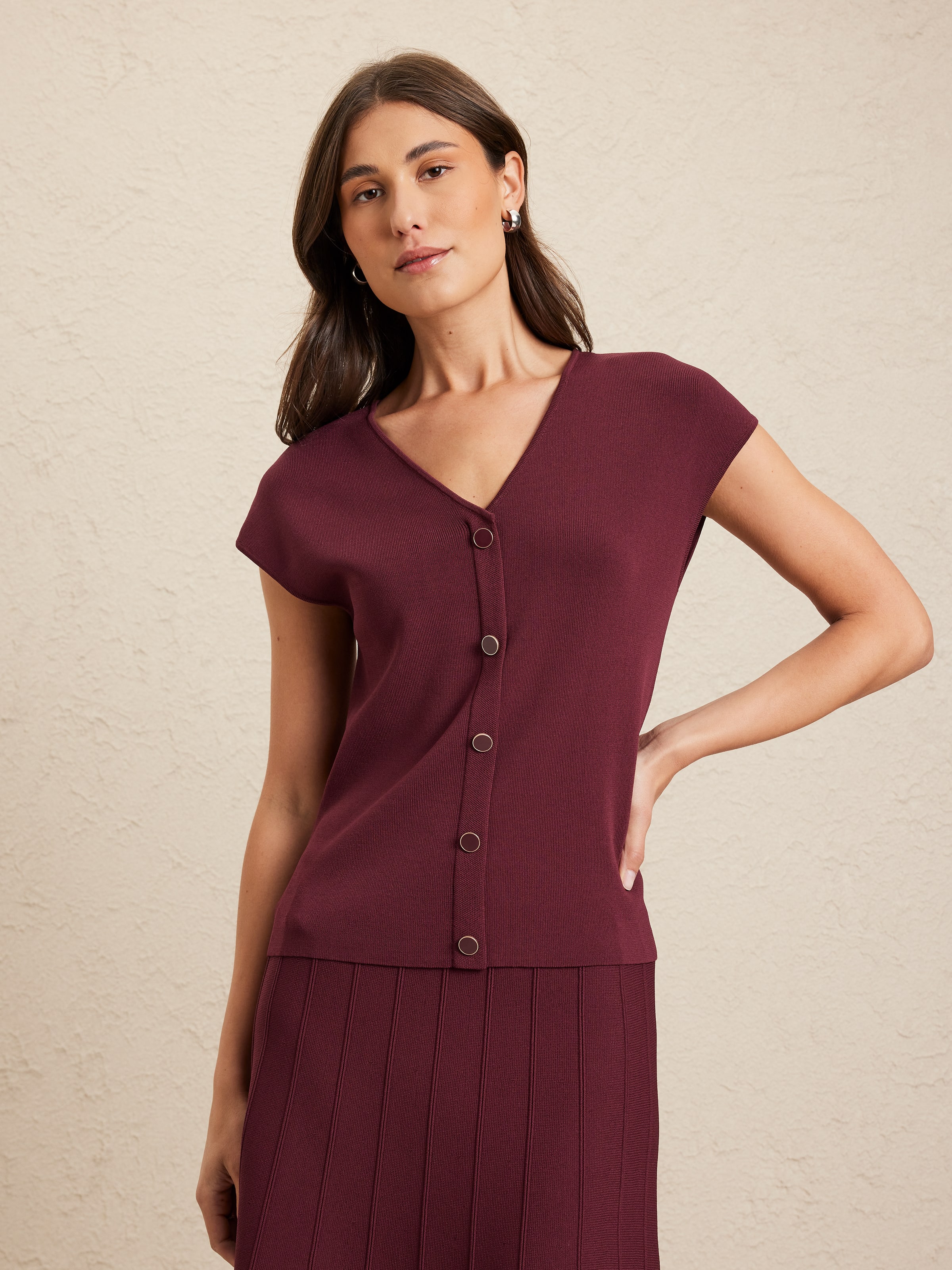 Chloe V Neck Vest Top