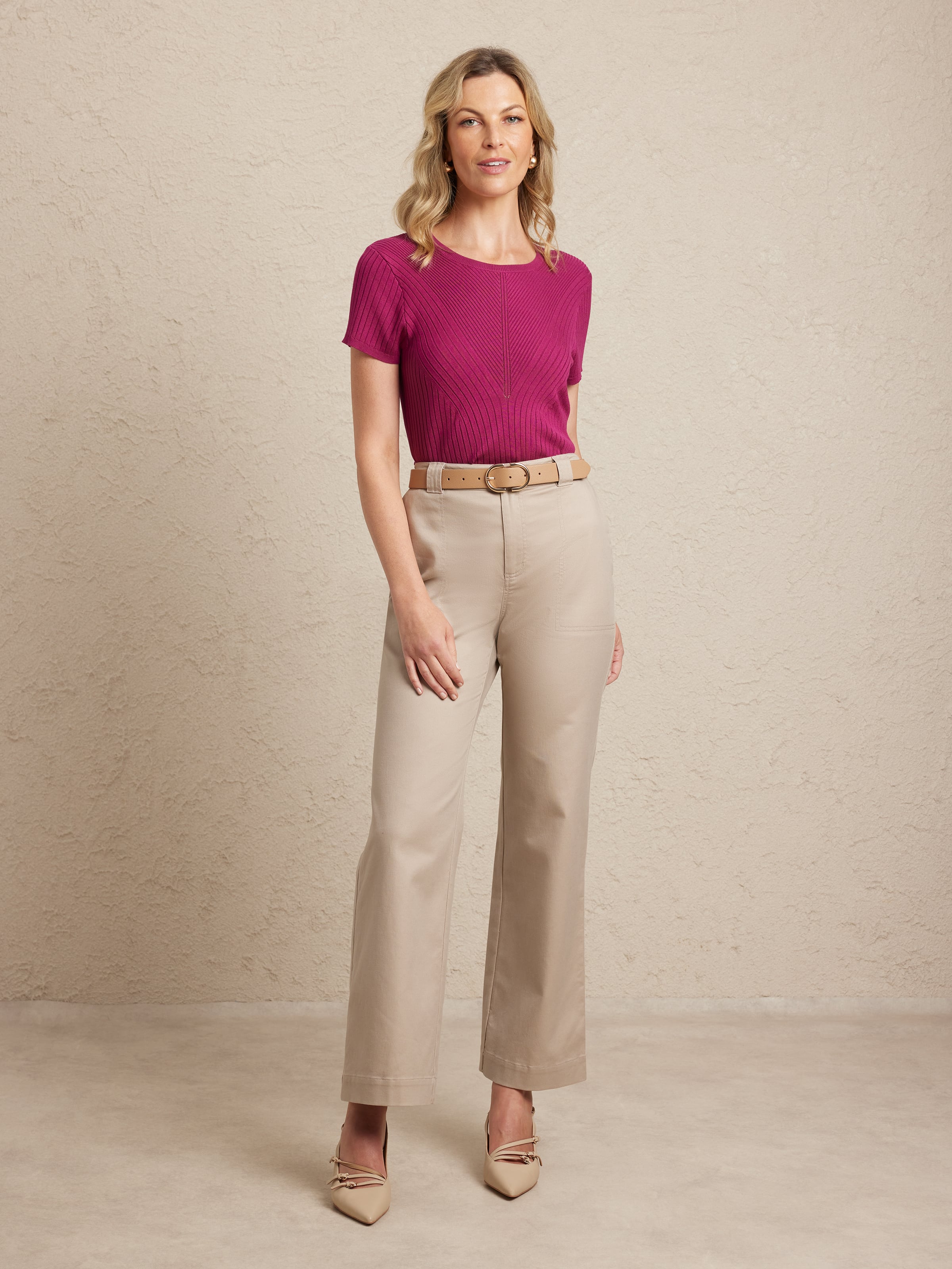 Carly Ribbed Work Jumper